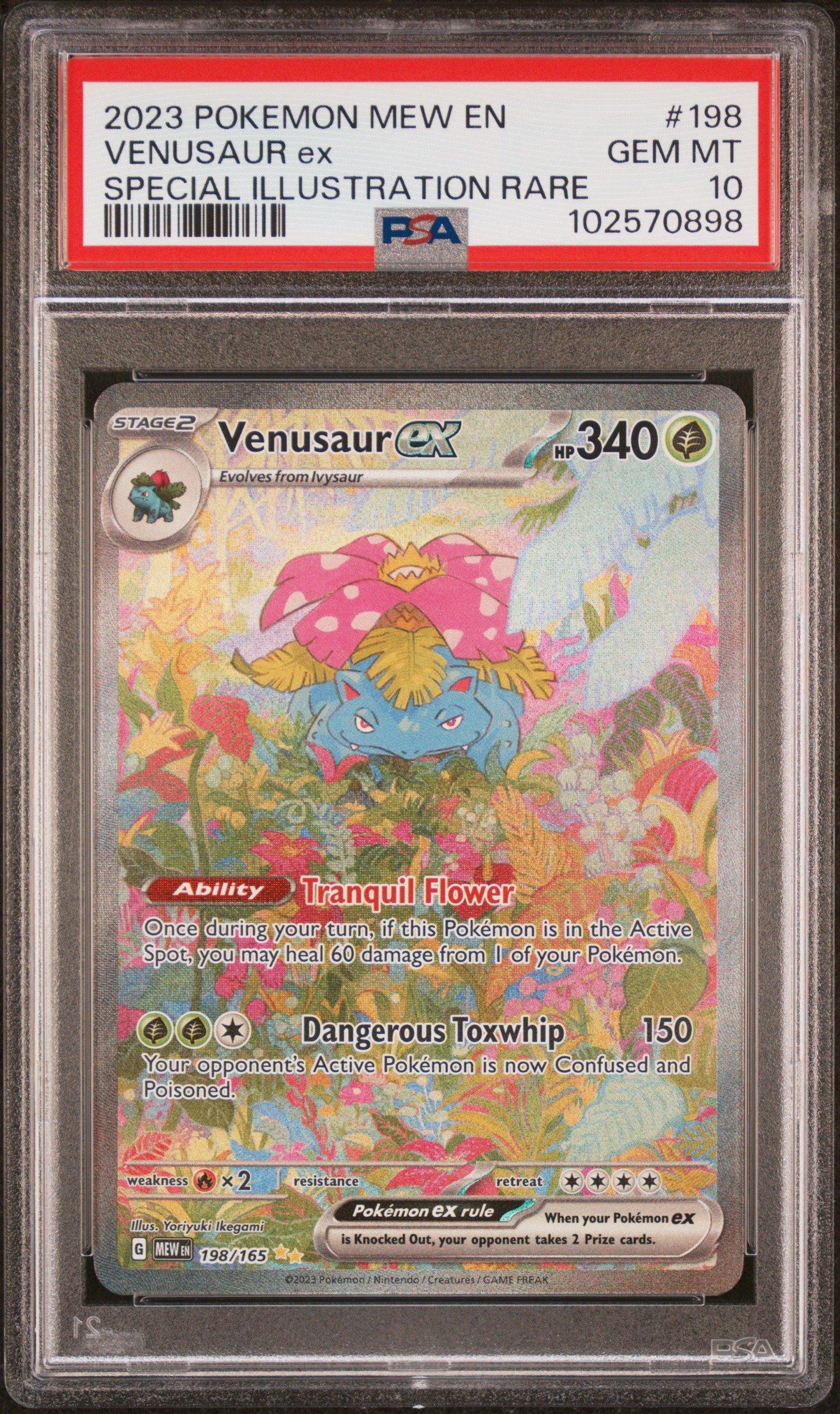 2023 Pokemon Mew En-151 198 Venusaur Ex Special Illustration Rare