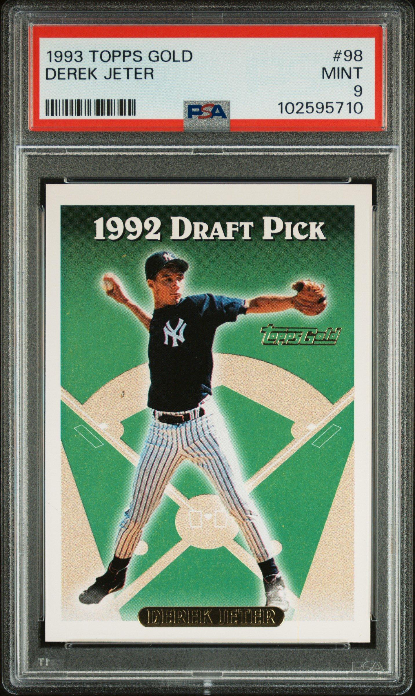 1993 Topps Gold 98 Derek Jeter PSA