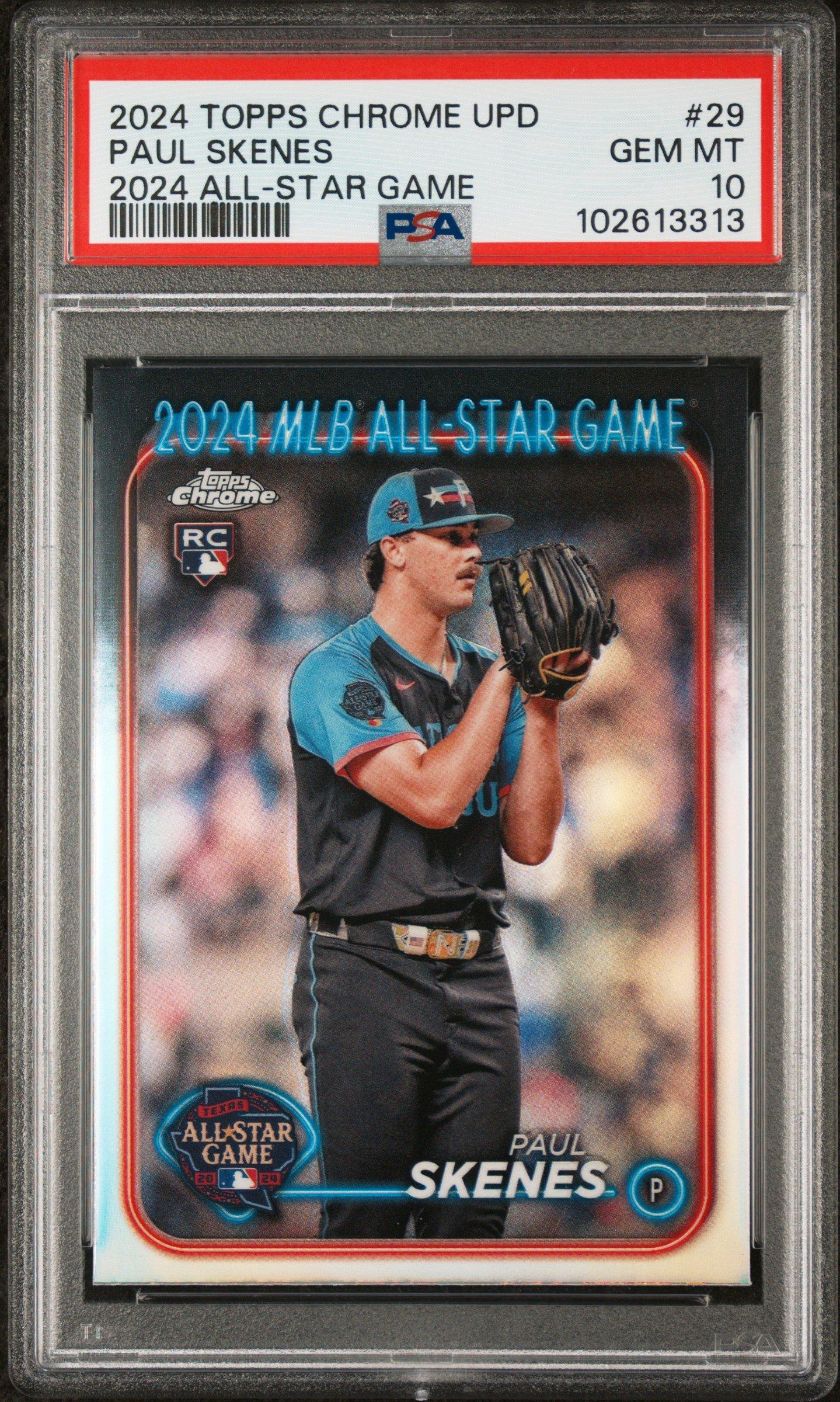 2024 Topps Chrome Update 2024 All-star Game Chrome 29 Paul Skenes PSA 10