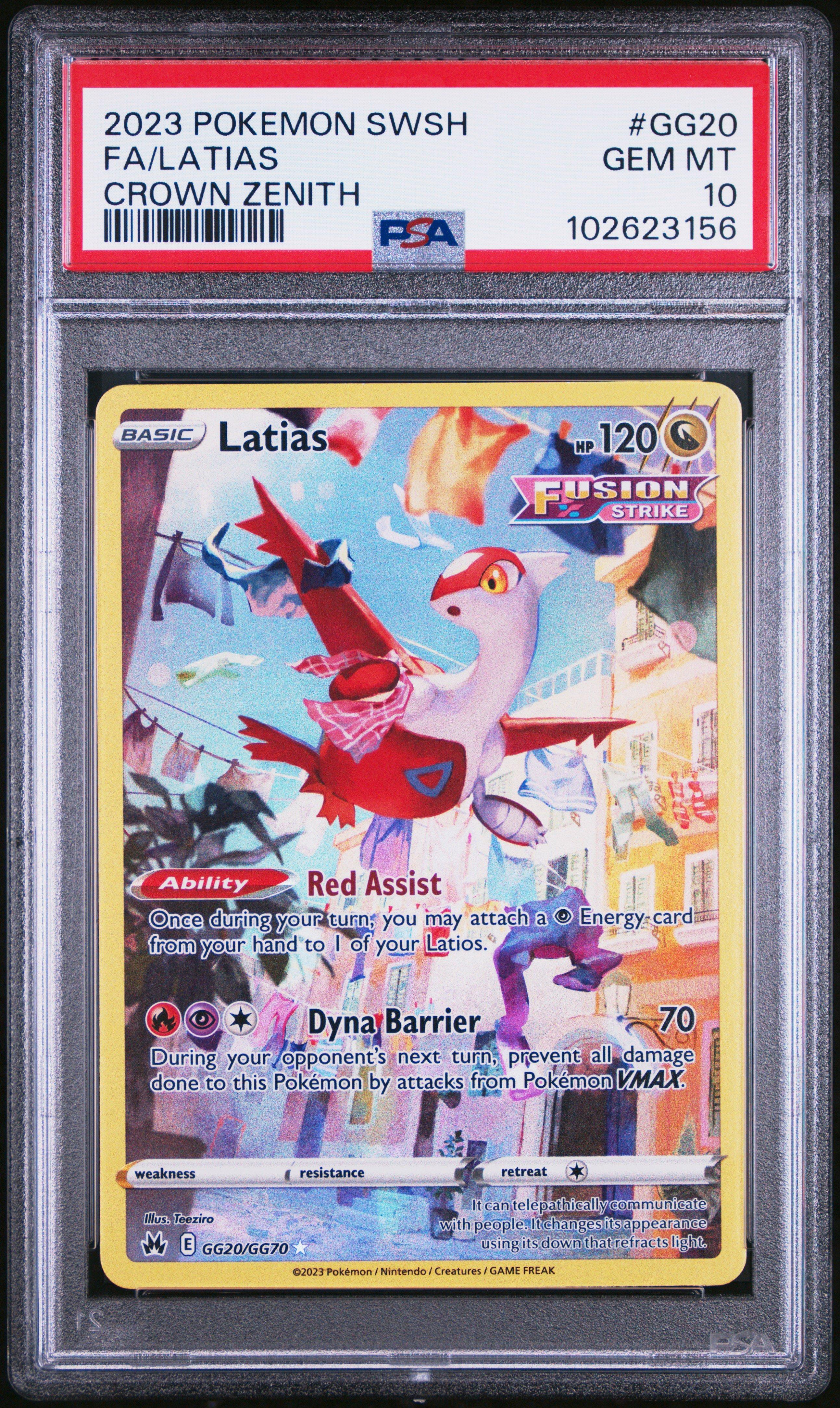 2023 Pokemon Sword And Shield Crown Zenith Gg20 Full Art/latias