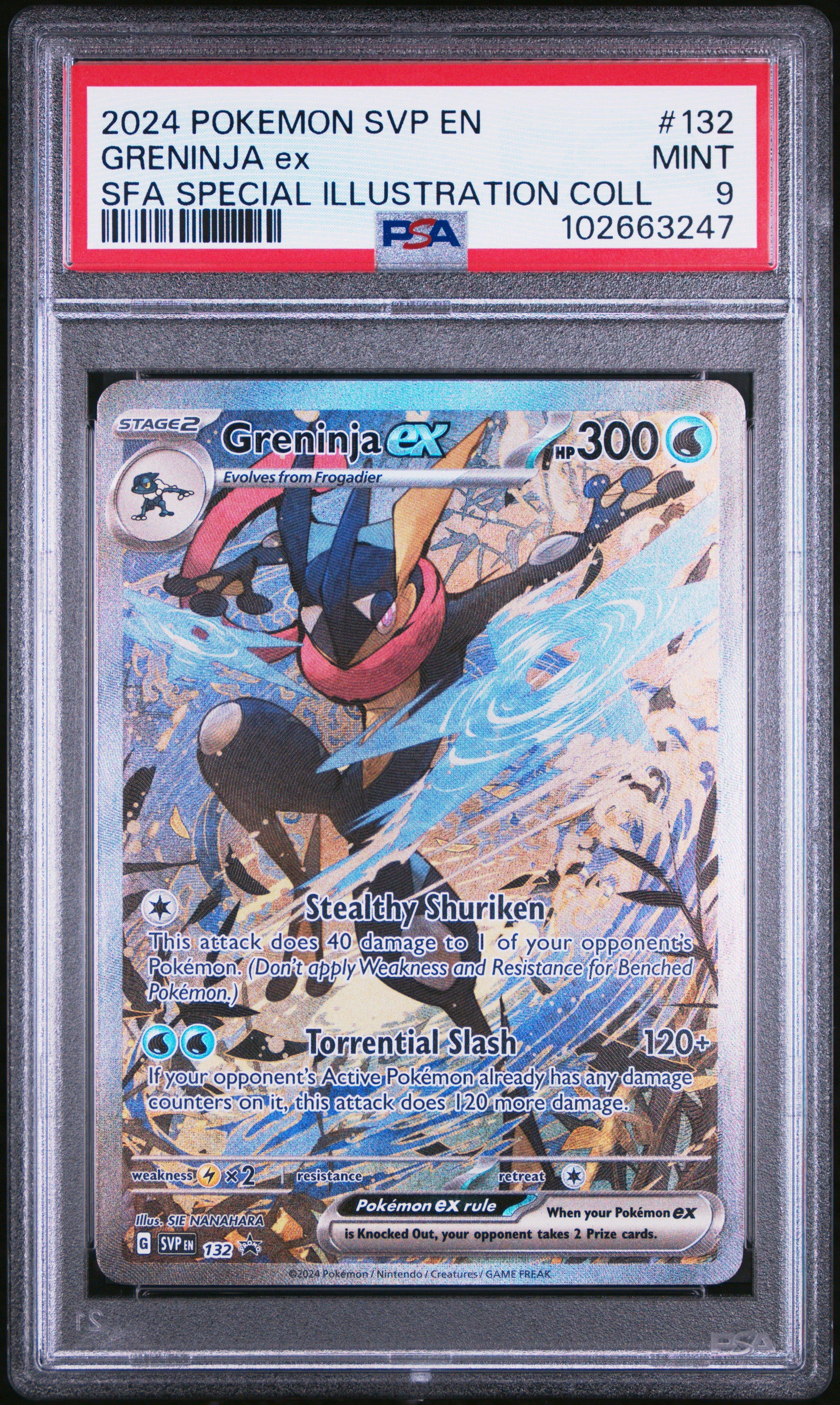 【PSA9】ゲッコウガ(Greninja) ex SVP 132 2024 Pokemon Svp En-sv Black Star Promo 132 Greninja Ex Shrouded