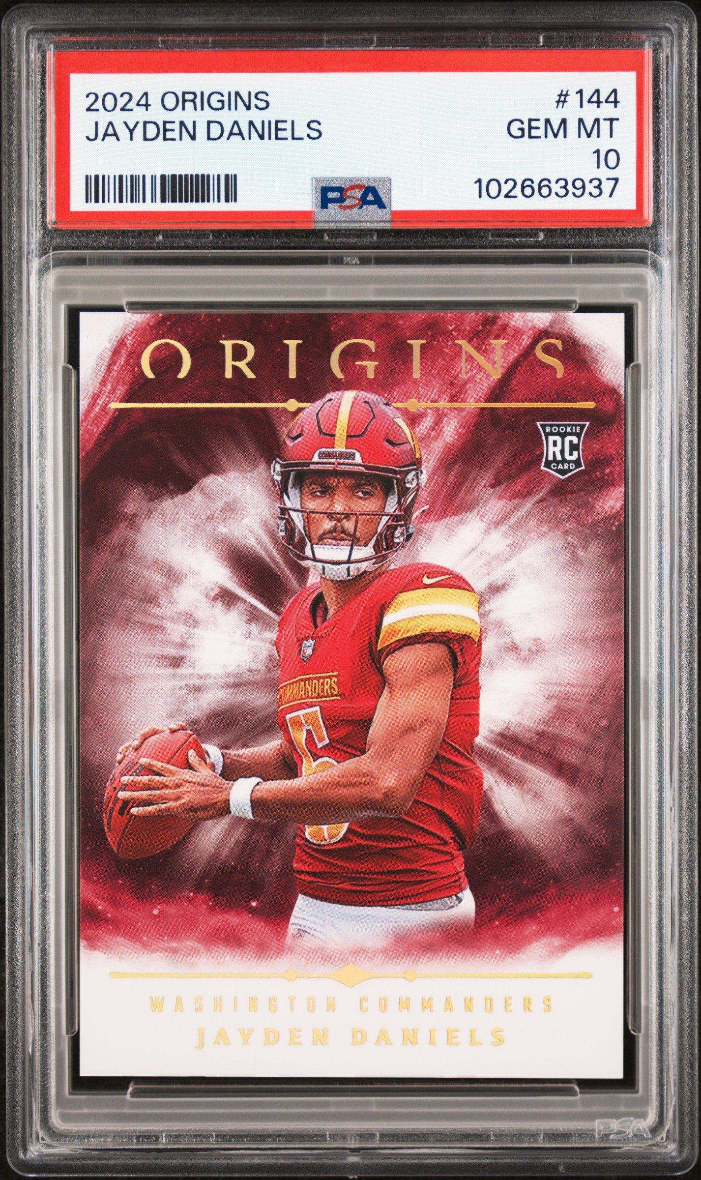 2024 Panini Origins 144 Jayden Daniels PSA