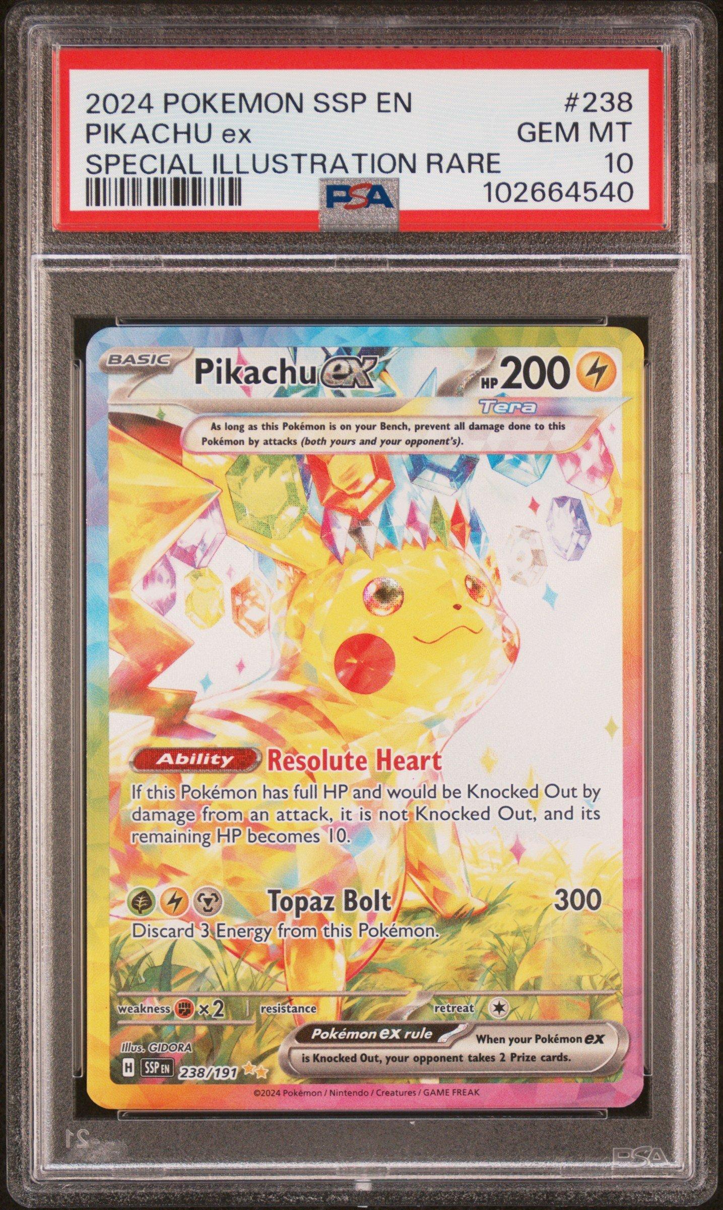 2024 Pokemon Ssp En-surging Sparks 238 Pikachu Ex Special