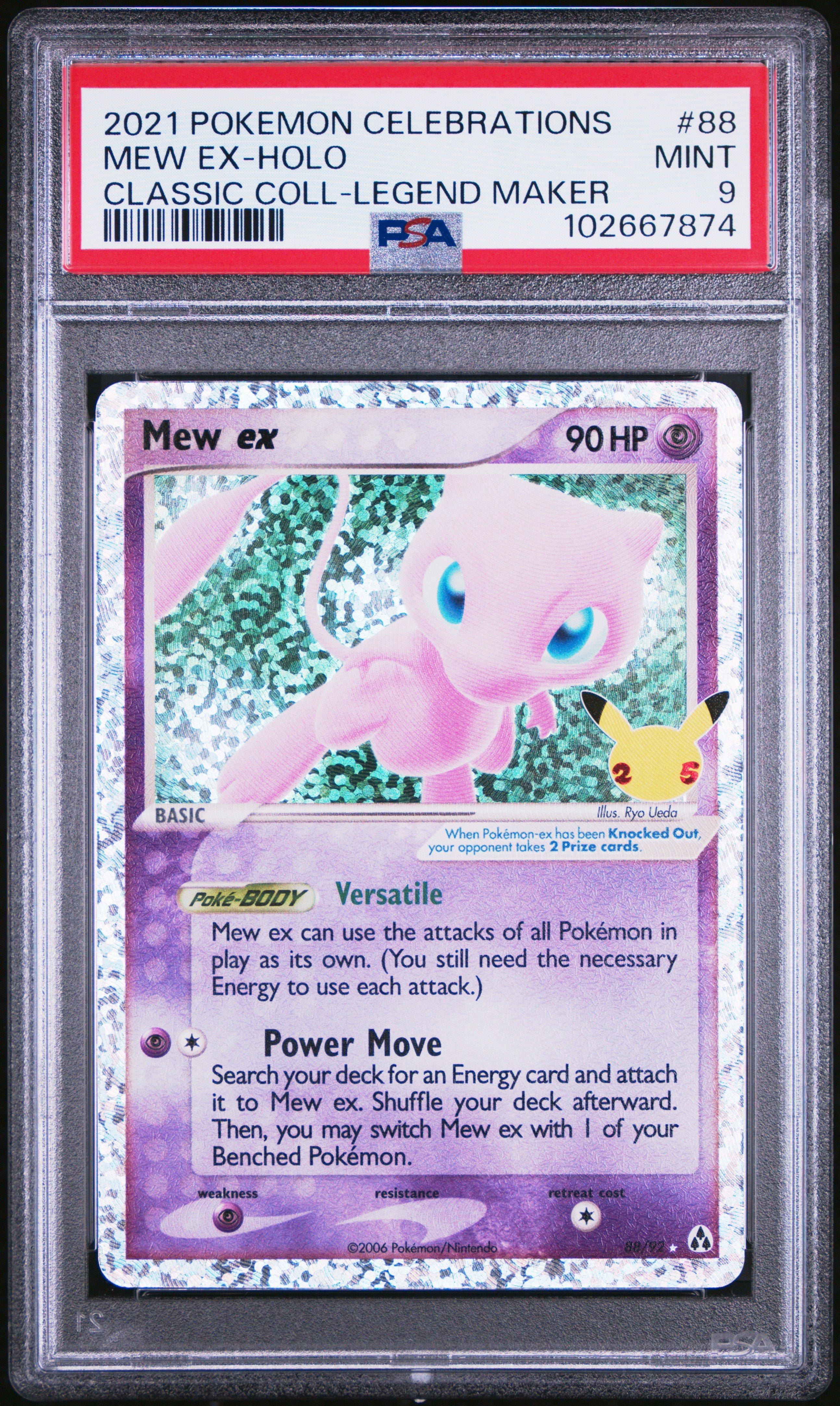2021 Pokemon Celebrations Classic Collection 88 Mew Ex-holo PSA