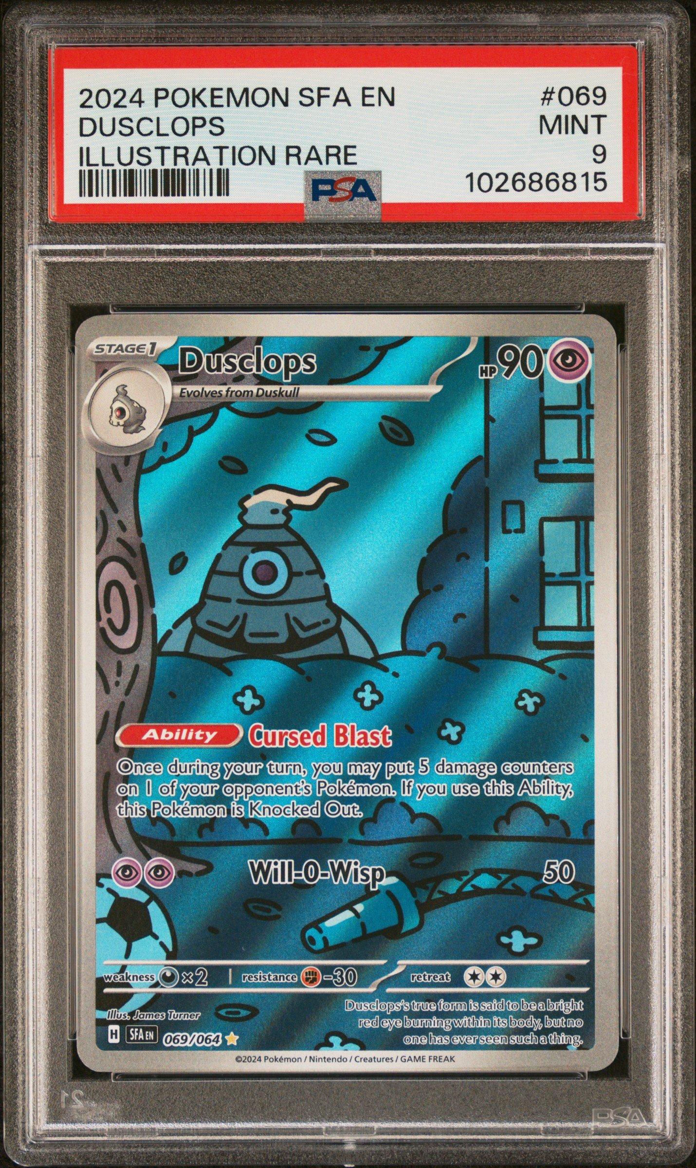 2024 Pokemon Sfa En-shrouded Fable 069 Dusclops Illustration Rare