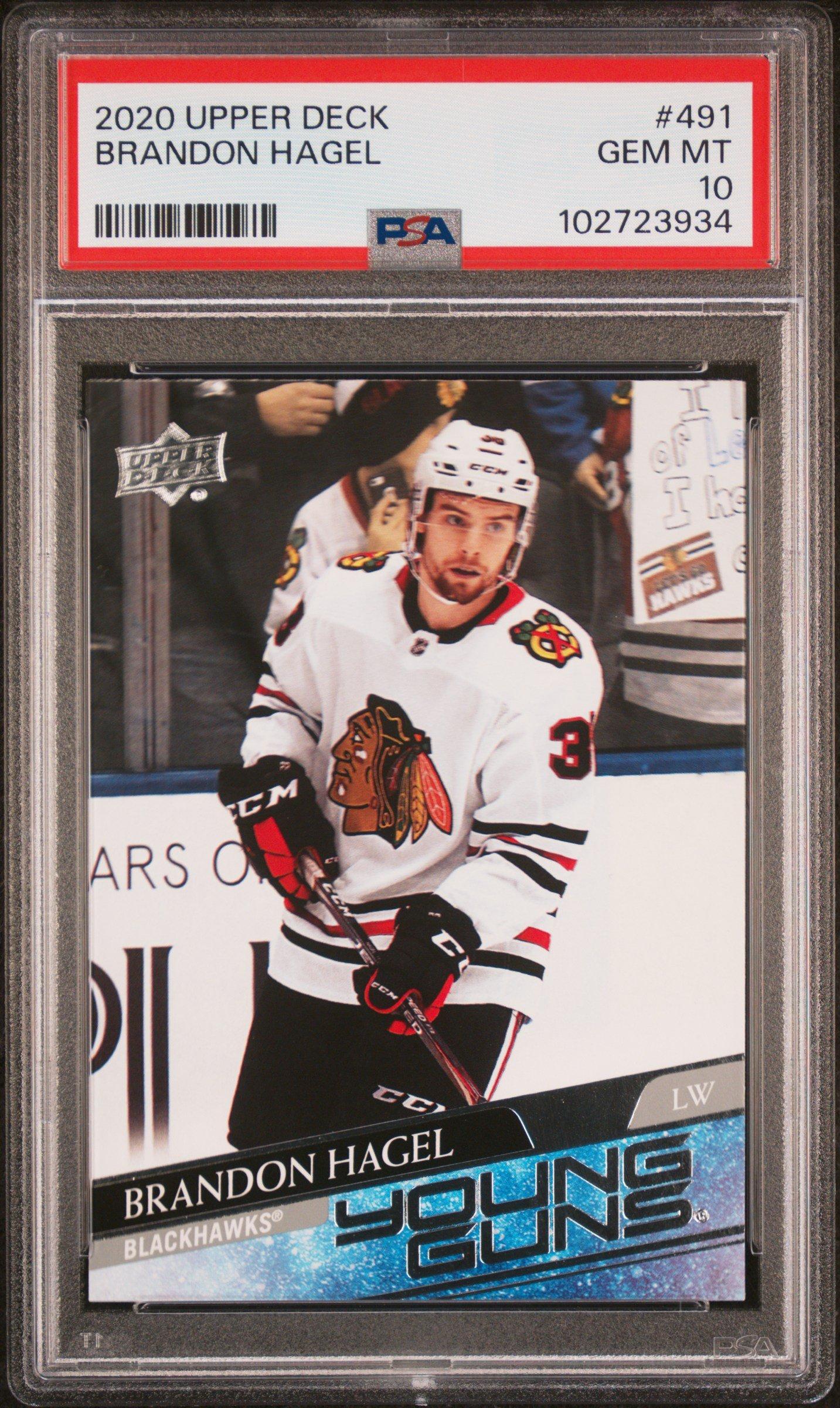 2020 Upper Deck 491 Brandon Hagel PSA 10