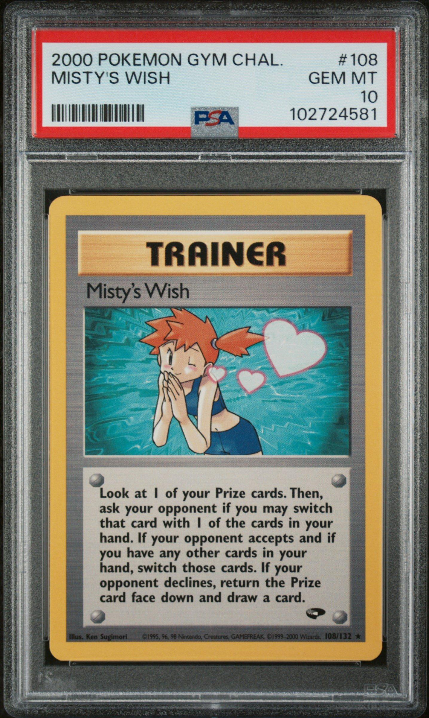 2000 Pokemon Gym Challenge 108 Misty's Wish PSA 10