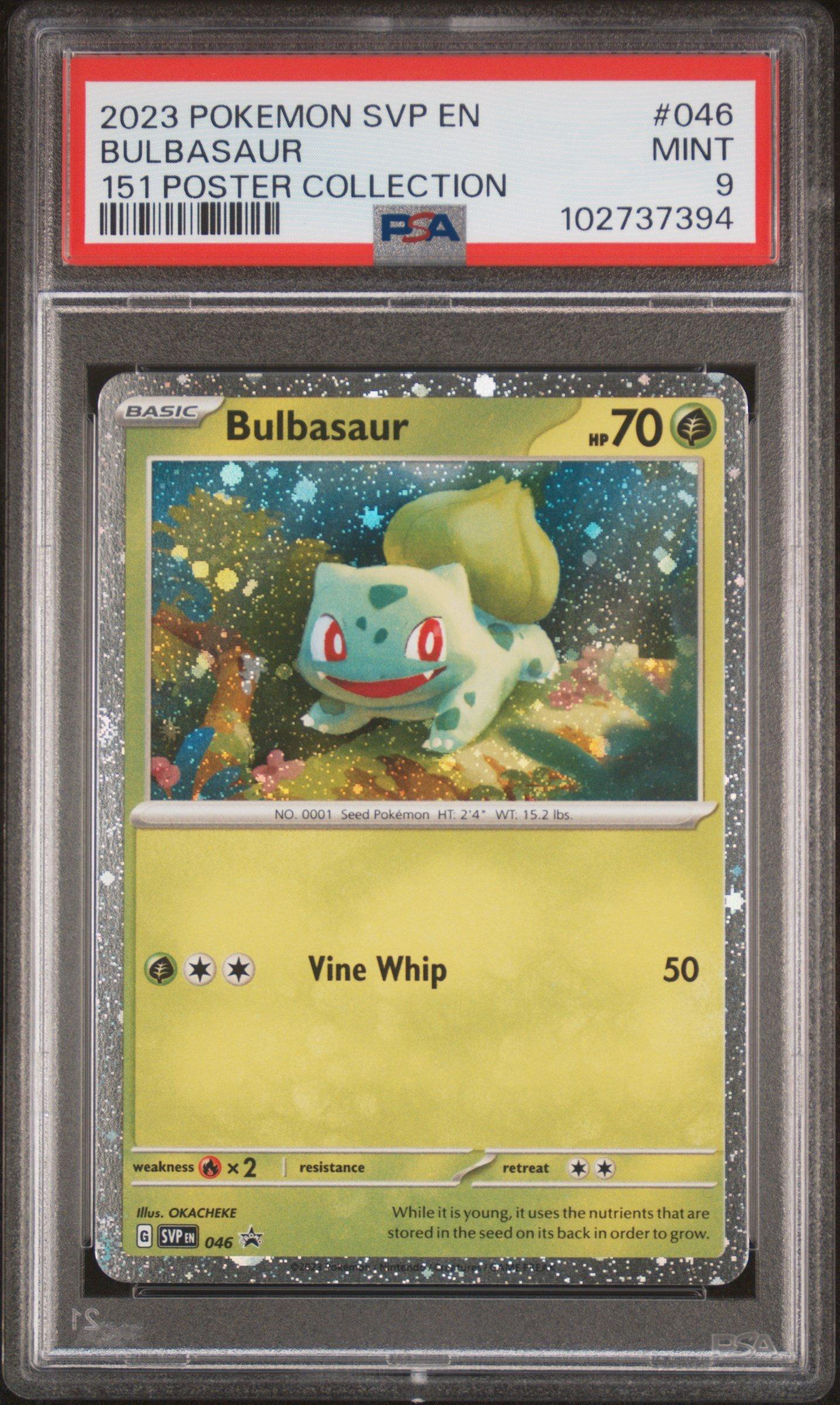 2023 Pokemon Svp En-sv Black Star Promo 046 Bulbasaur 151 Poster