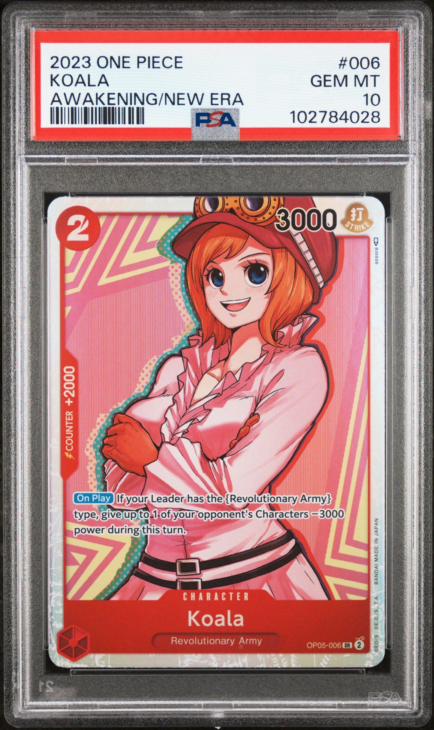 2023 One Piece Op05-awakening Of The New Era 006 Koala PSA 10