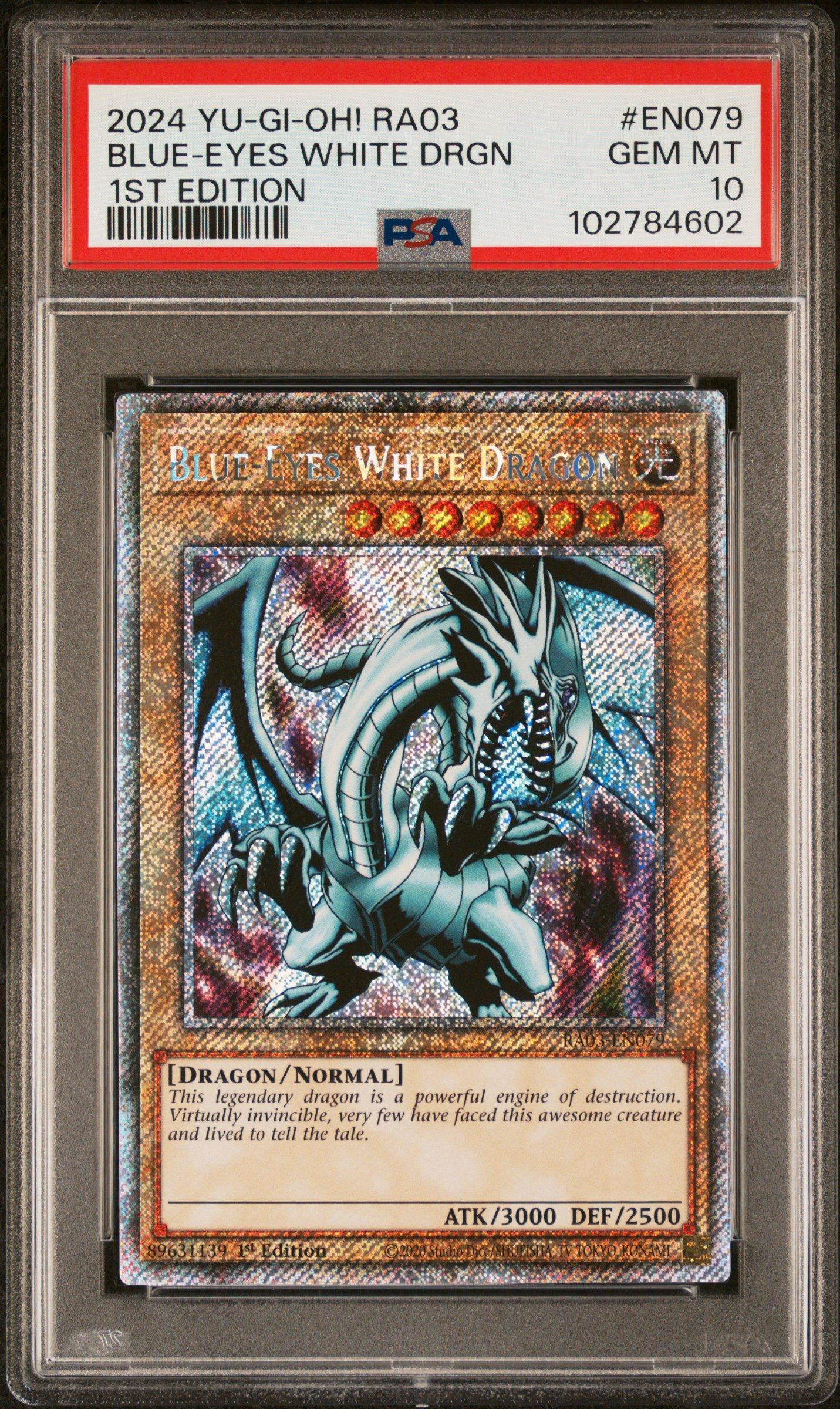 遊戯王 BLUE EYES WHITE DRAGON PSA10 PSA 10 Gem Mint Blue Eyes White Dragon 25th Anniversary