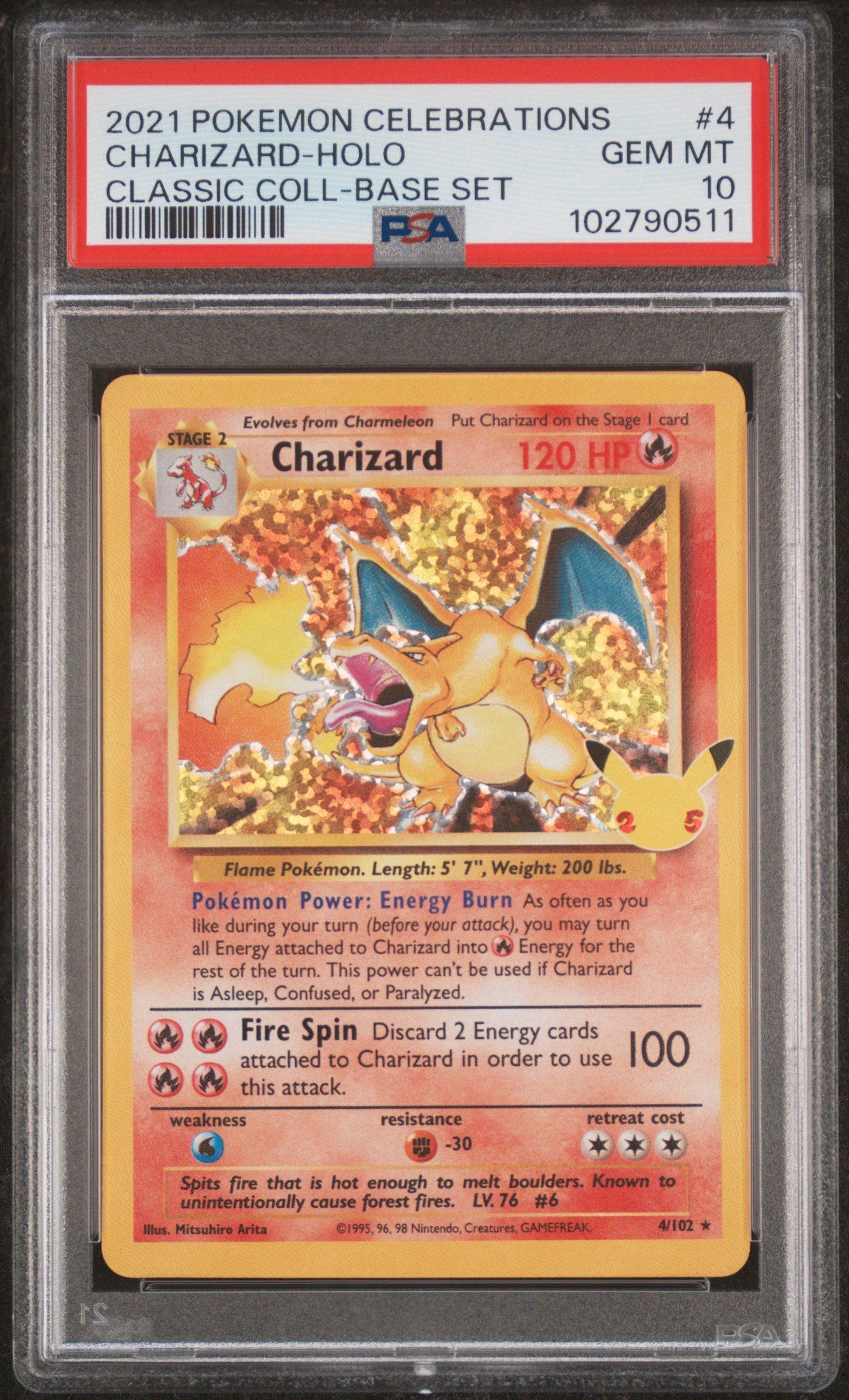 【PSA 8】 Charizard Pokemon Celebrations 2021 Pokemon Celebrations Classic Collection 4 Charizard-holo PSA
