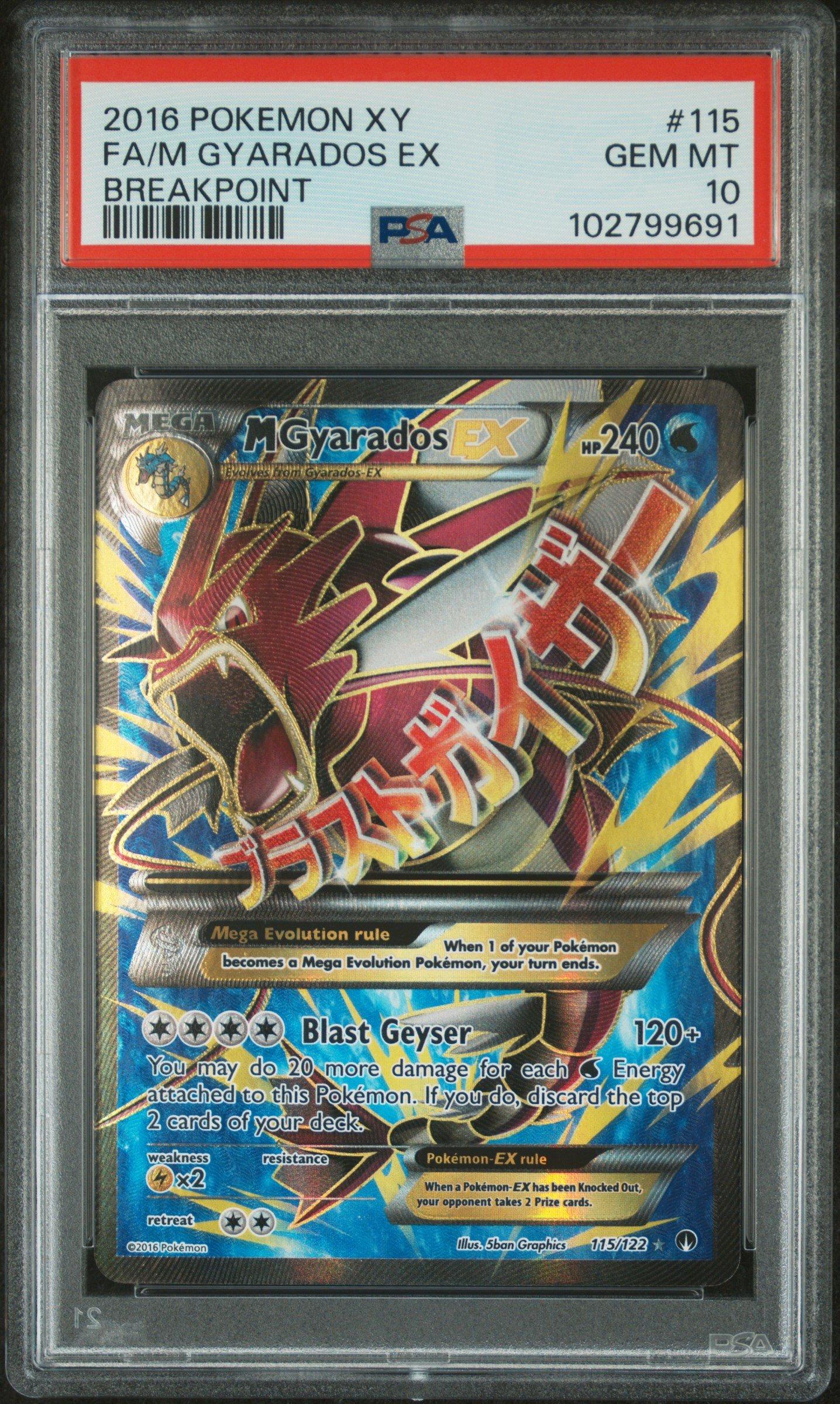 2016 Pokemon Xy Breakpoint 115 Full Art/m Gyarados Ex PSA 10 Graded Card |  GameStop