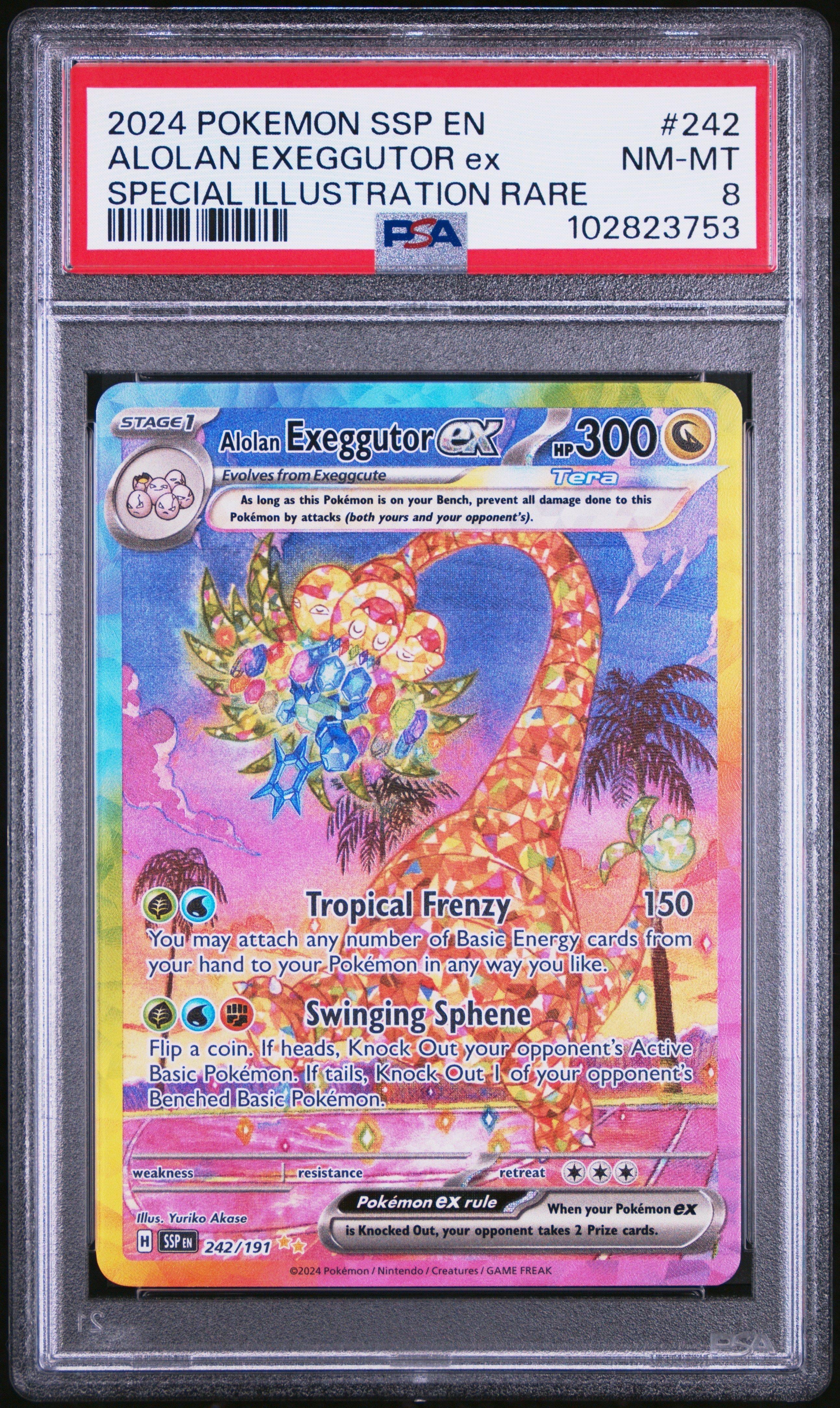 2024 Pokemon Ssp En-surging Sparks 242 Alolan Exeggutor Ex Special