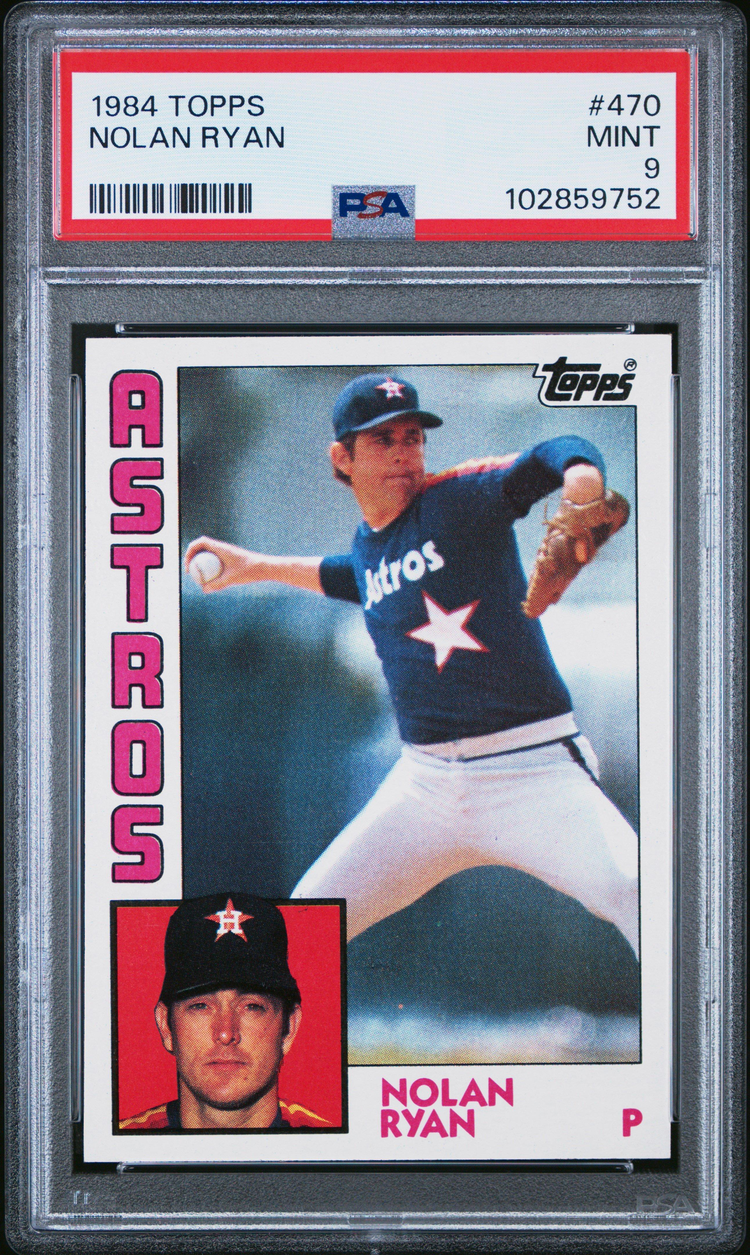 1984 Topps 470 Nolan Ryan PSA 9