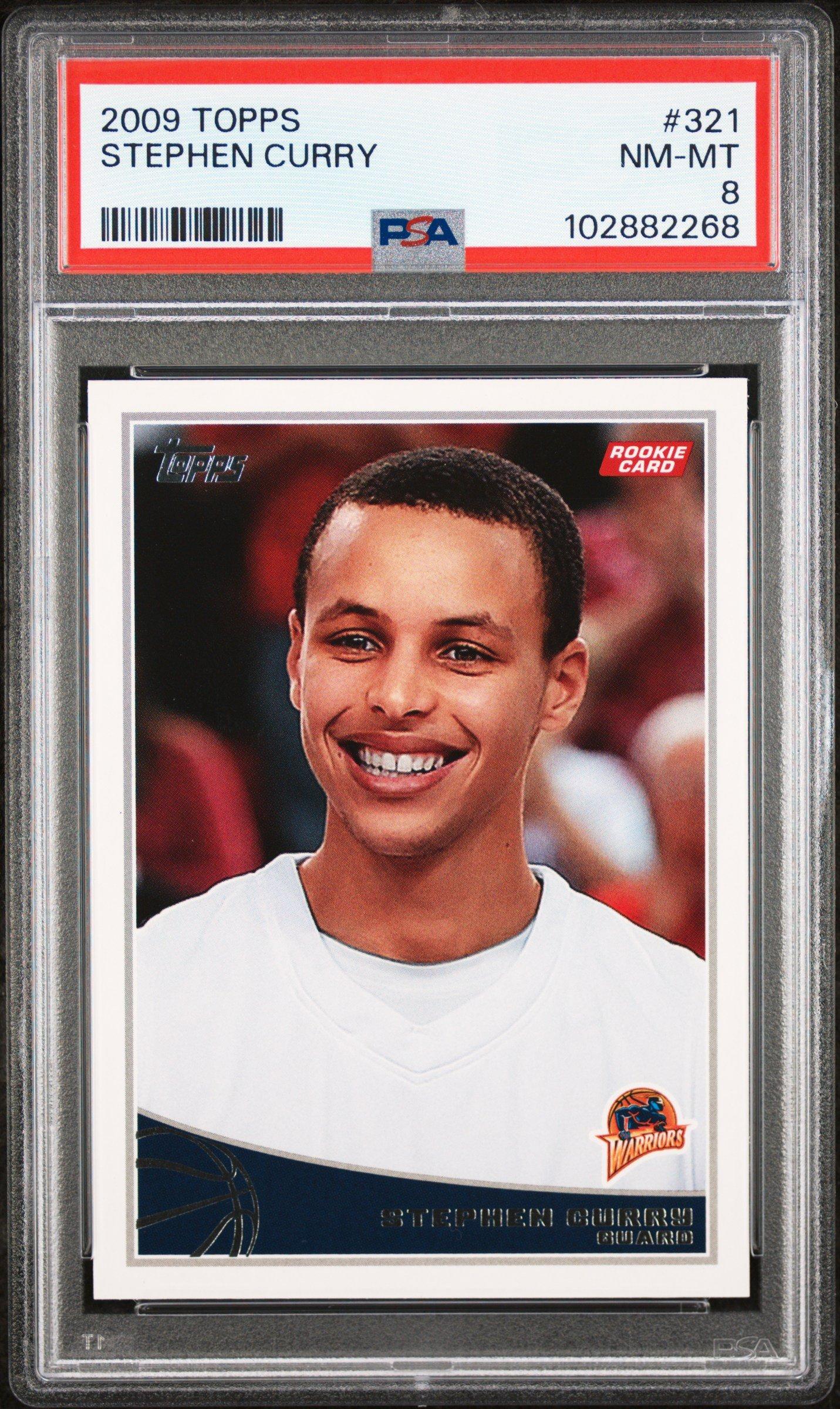 2009 Topps 321 Stephen Curry PSA 8
