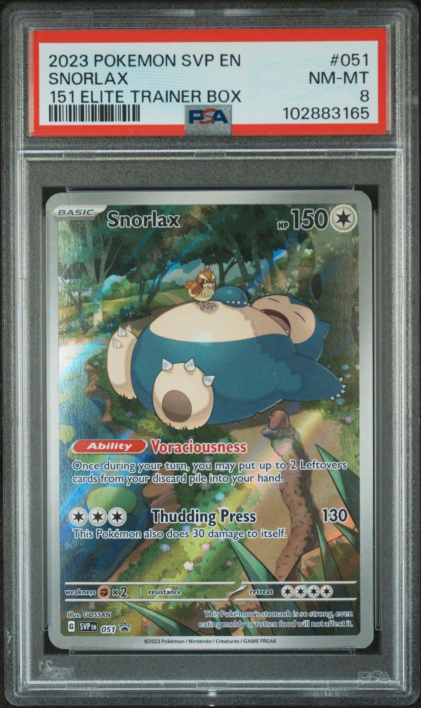 ポケモンカード psa 2023 Pokemon Svp En-sv Black Star Promo 051 Snorlax 151 Elite