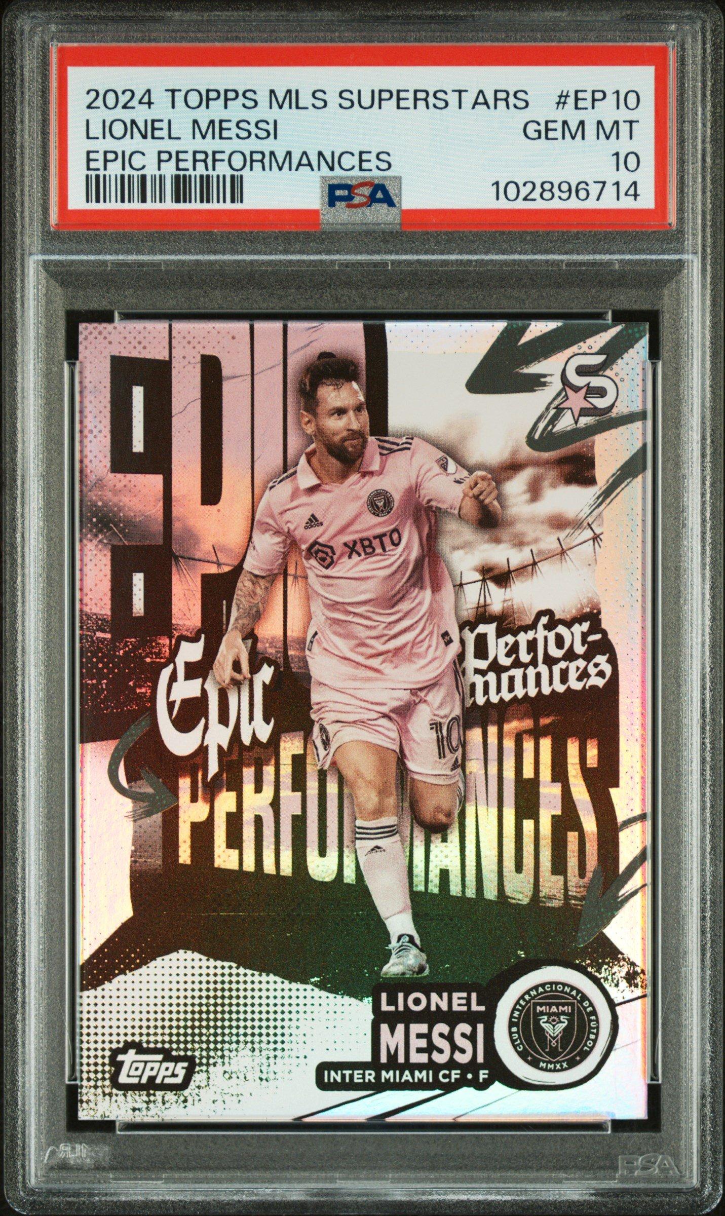 2024 Topps Mls Superstars Epic Performances Ep10 Lionel Messi PSA 10 Graded  Card | GameStop