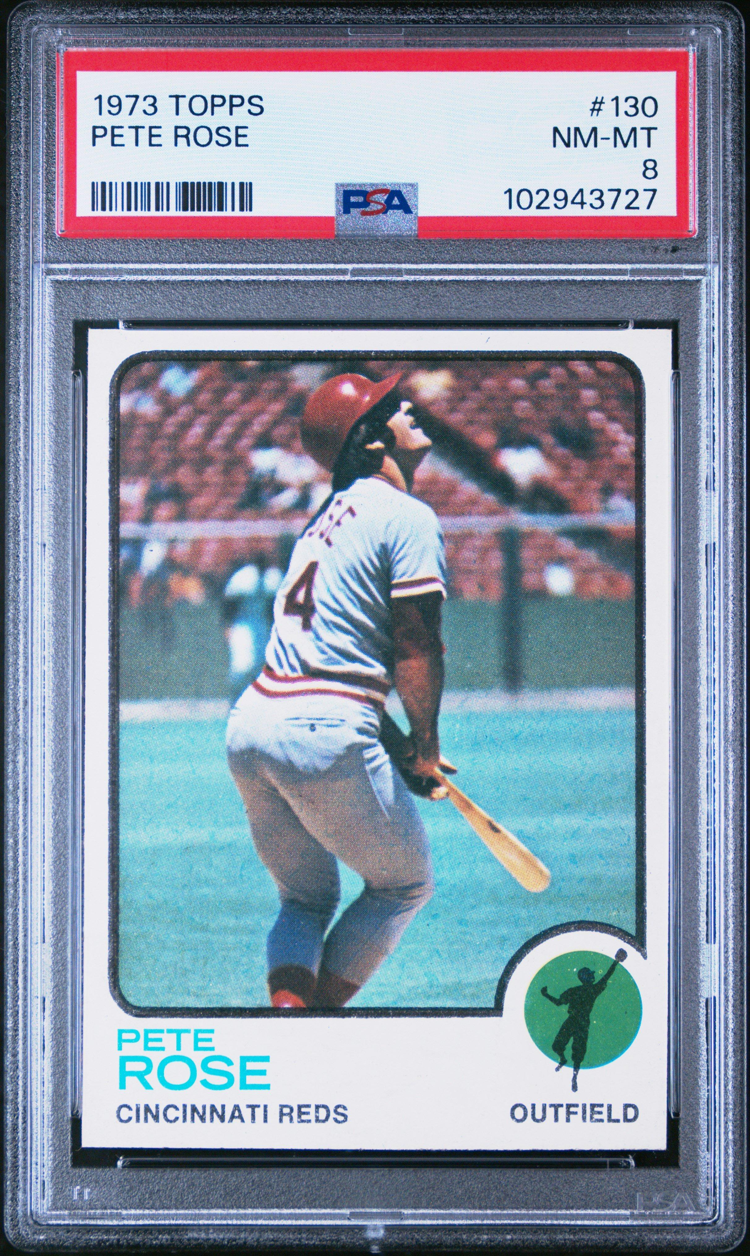 1973 Topps 130 Pete Rose PSA 8