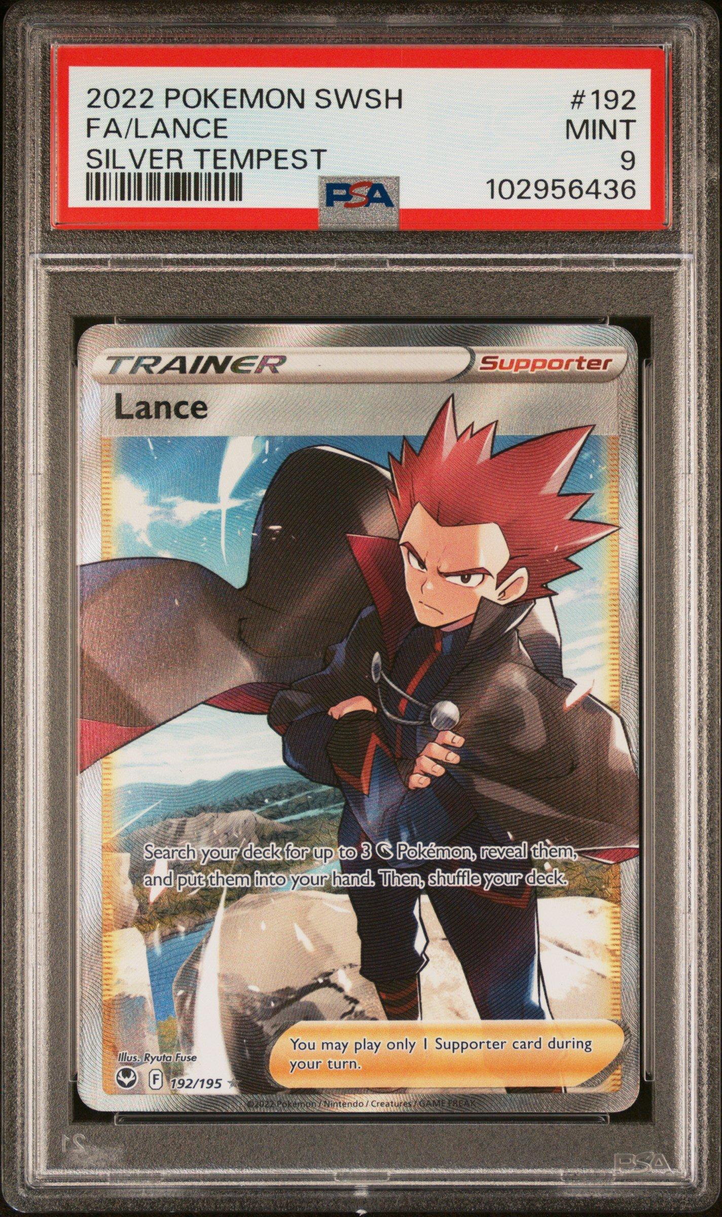 2022 Pokemon Sword & Shield Silver Tempest 192 Full Art/lance PSA
