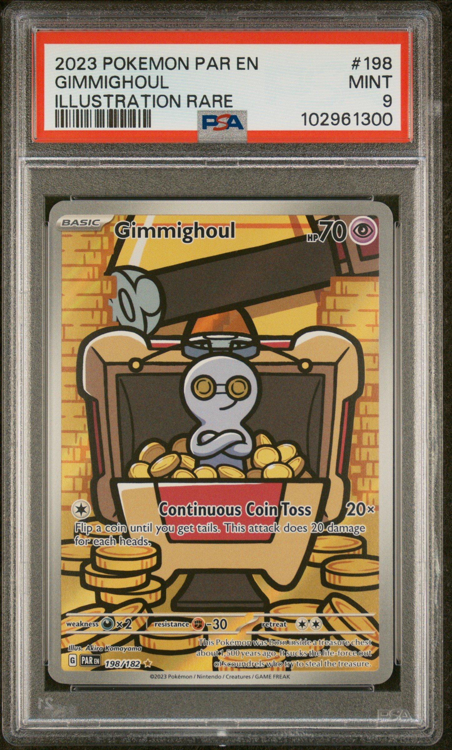 2023 Pokemon Par En-paradox Rift 198 Gimmighoul Illustration Rare