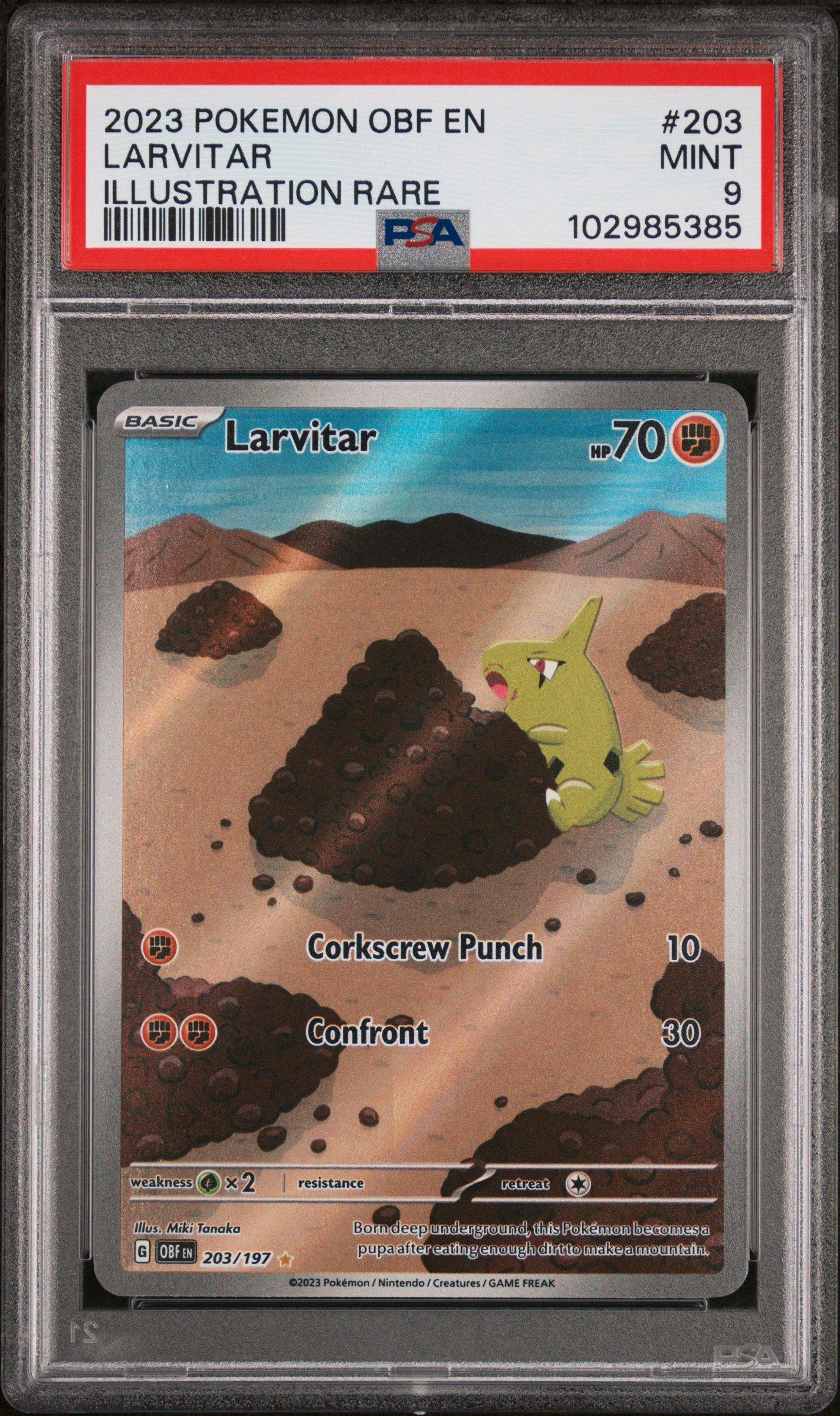 pokemon larvitar card Japanese 047/100 sv9 TCG Evolves from null Type Team Rocket's Larvitar 094/182 Sv10: