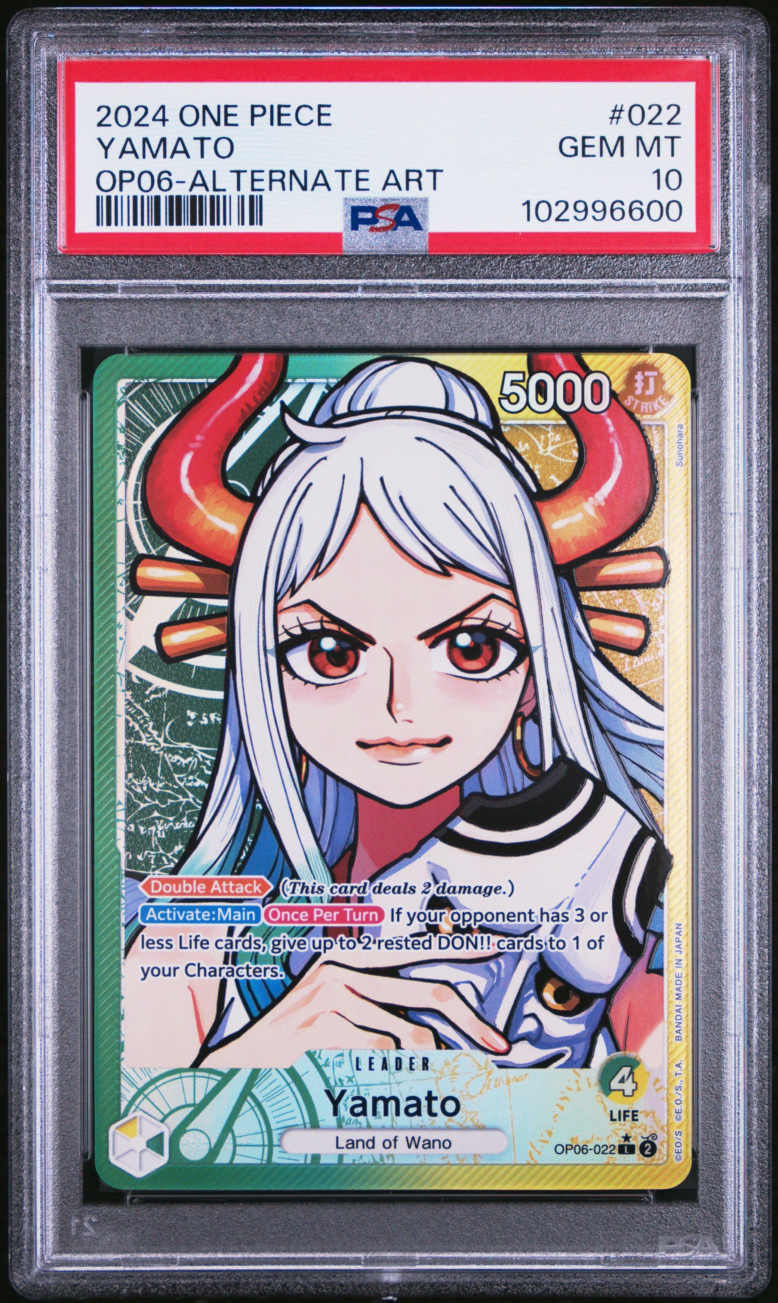 2024 One Piece Op06-wings Of The Captain 022 Yamato Alternate Art