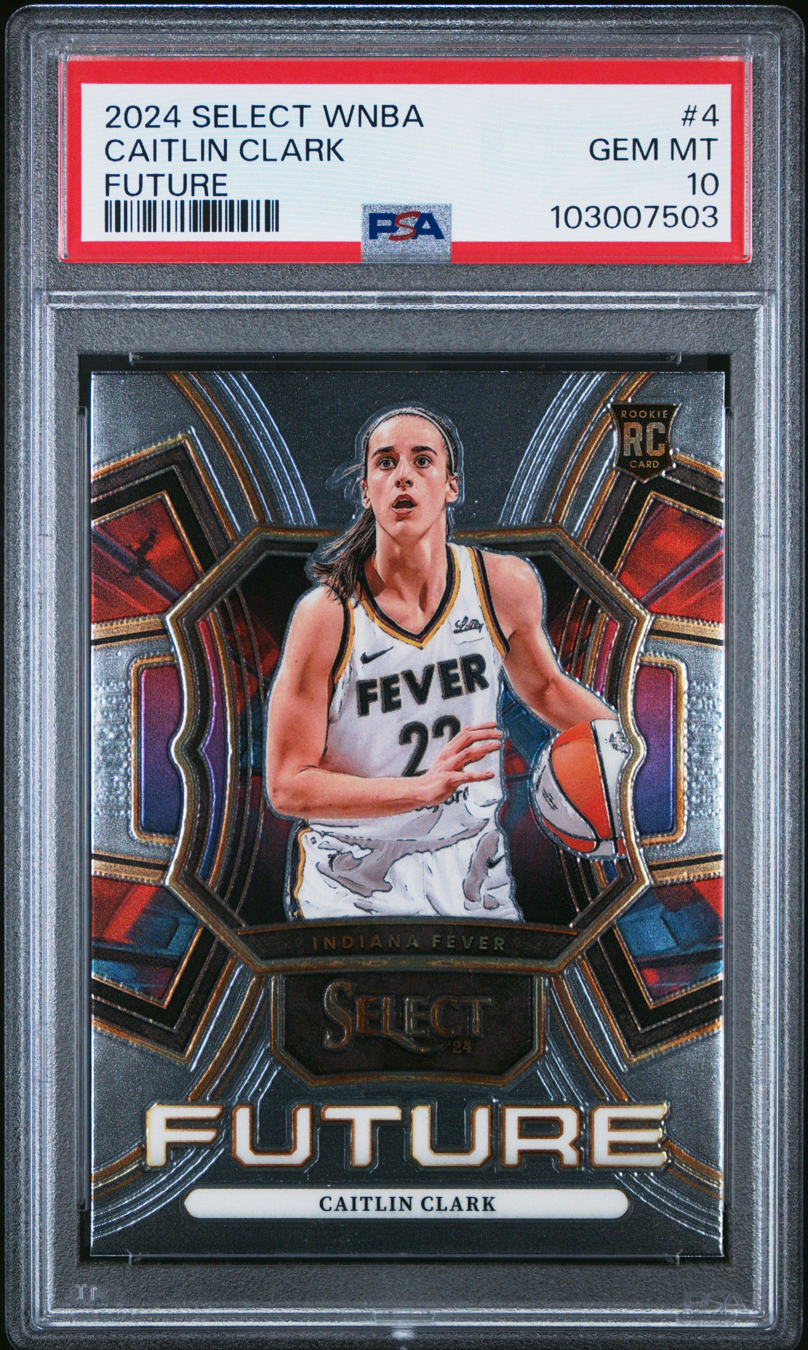 2024 Panini Select Wnba Select Future 4 Caitlin Clark PSA