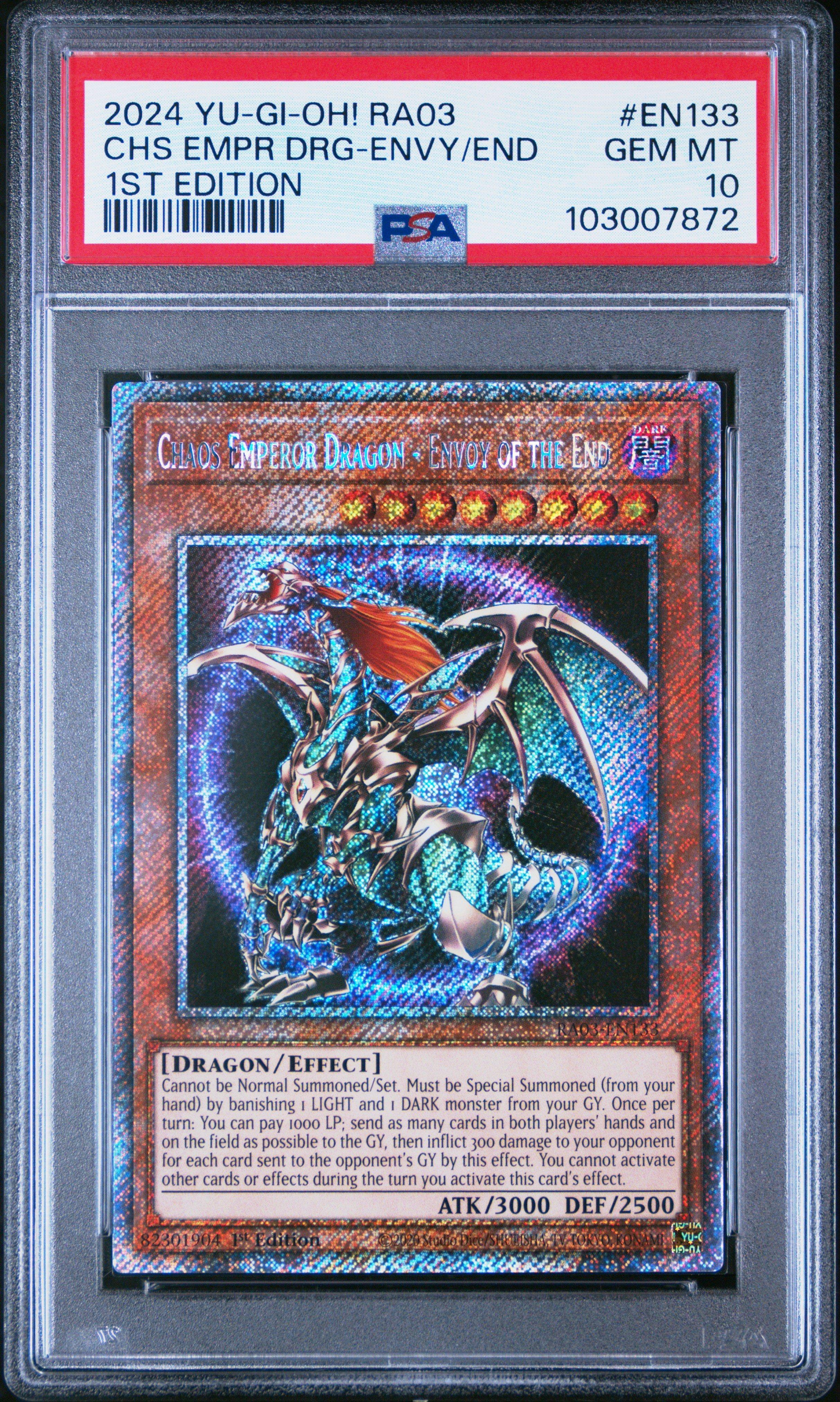 2024 Yu-gi-oh! Ra03-quarter Century Bonanza En133 Chaos Emperor