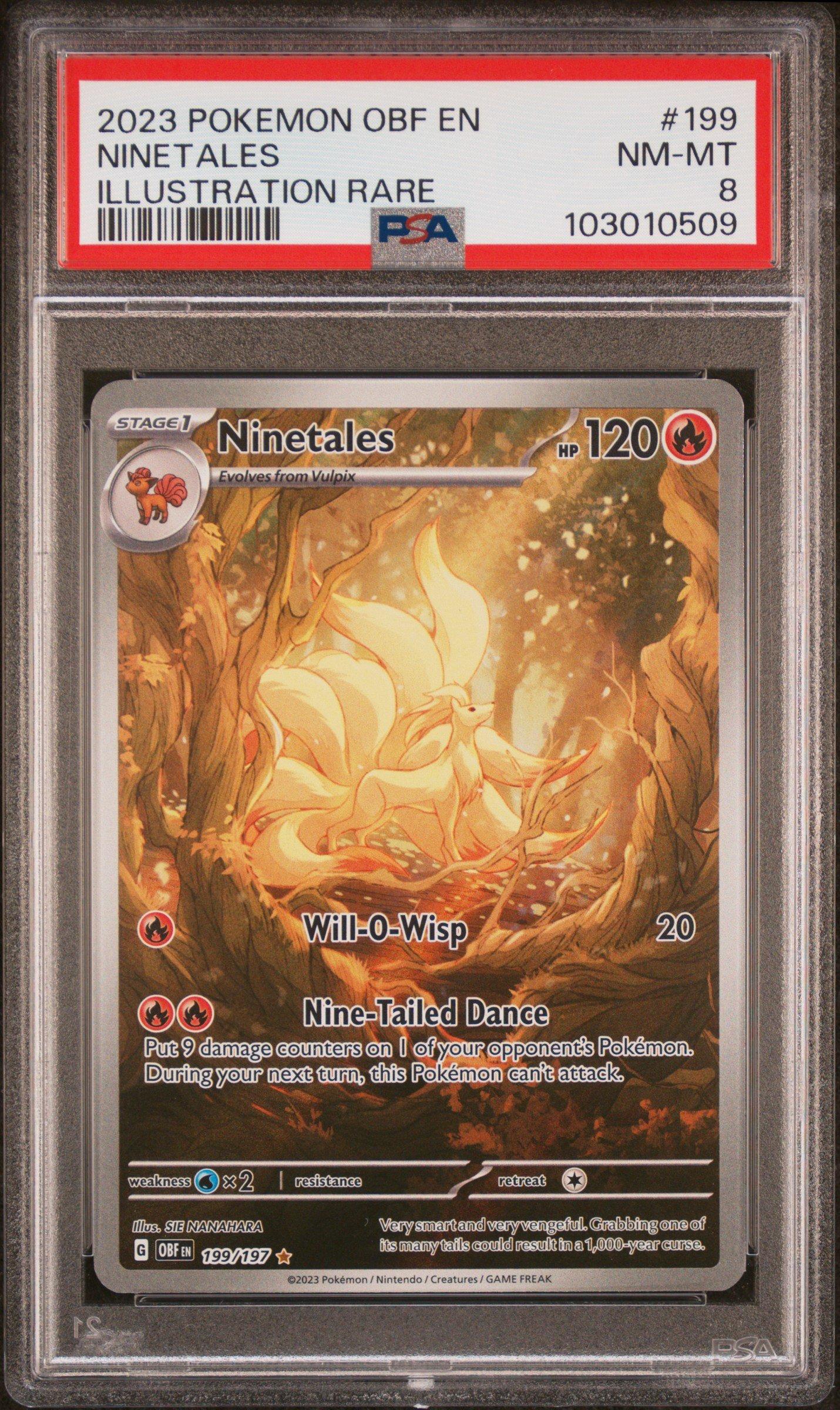 2023 Pokemon Obf En-obsidian Flames 199 Ninetales Illustration