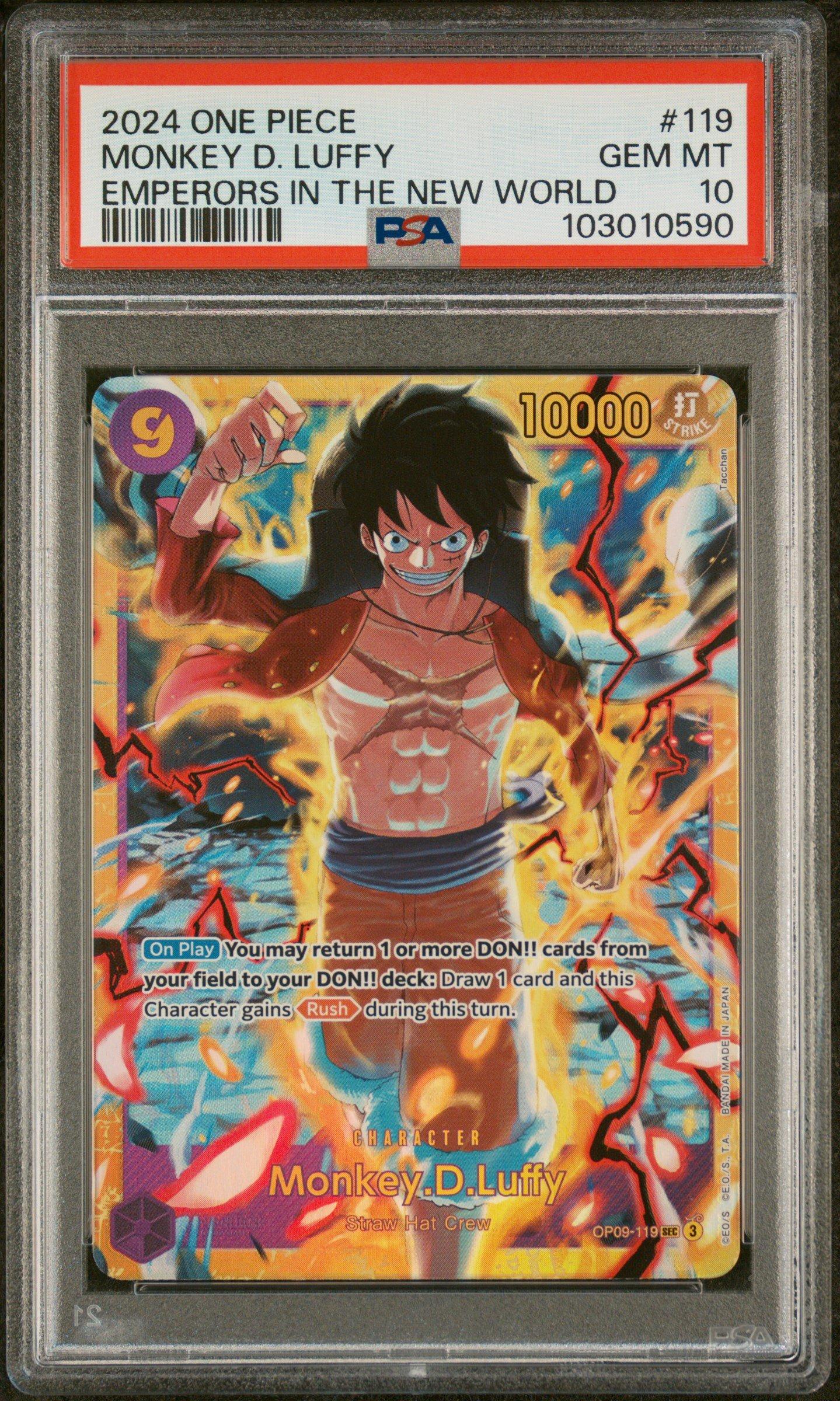 2024 ワンピース OP09 モンキー・D・ルフィ PSA10 2024 One Piece Op09-emperors In The New World 061 Monkey D. Luffy