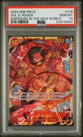 PSA10 2024 ワンピース カード ゴールド・D・ロジャー PSA10鑑定済】ゴール・D・ロジャー【ゴールドコミック版パラレル