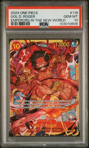 2024 ONE PIECE ゴールド・ロジャー #118 GEM MT 2024 One Piece Op09-emperors In The New World 118 Gol D