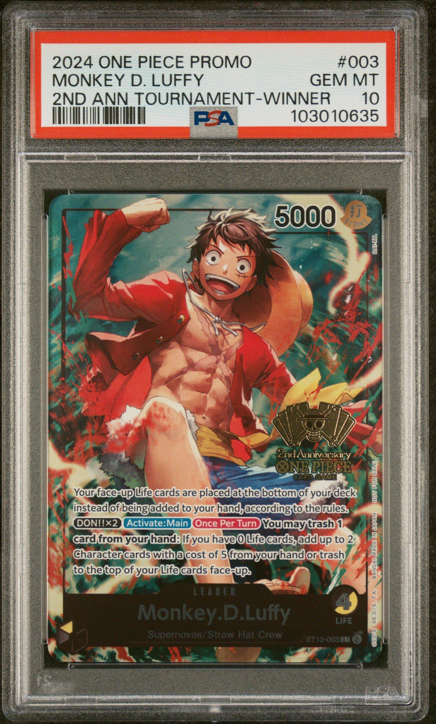 2024 One Piece Promos 003 Monkey D. Luffy 2nd Anniversary