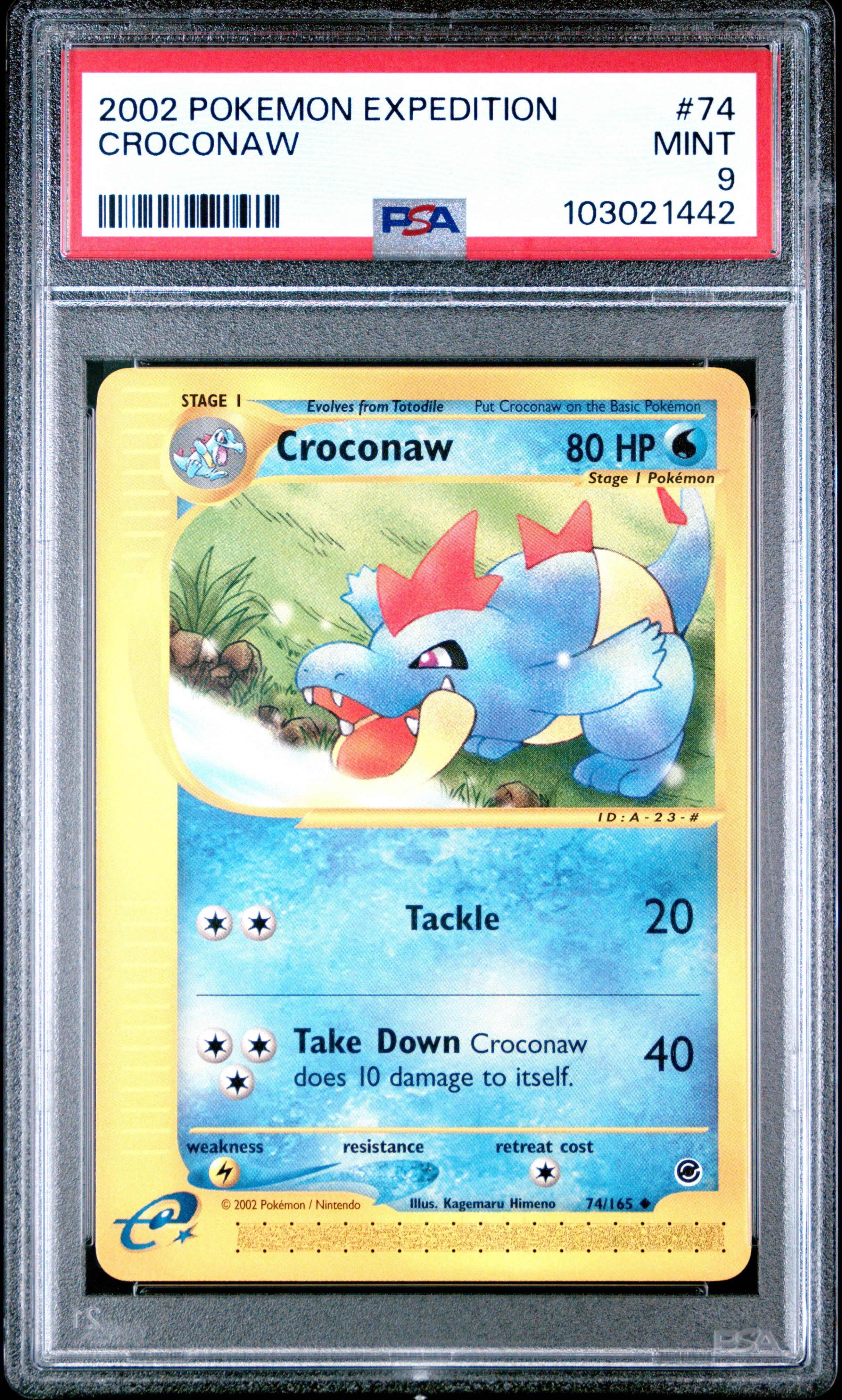 2002 Pokemon Expedition 74 Croconaw PSA 9 Graded Card | GameStop