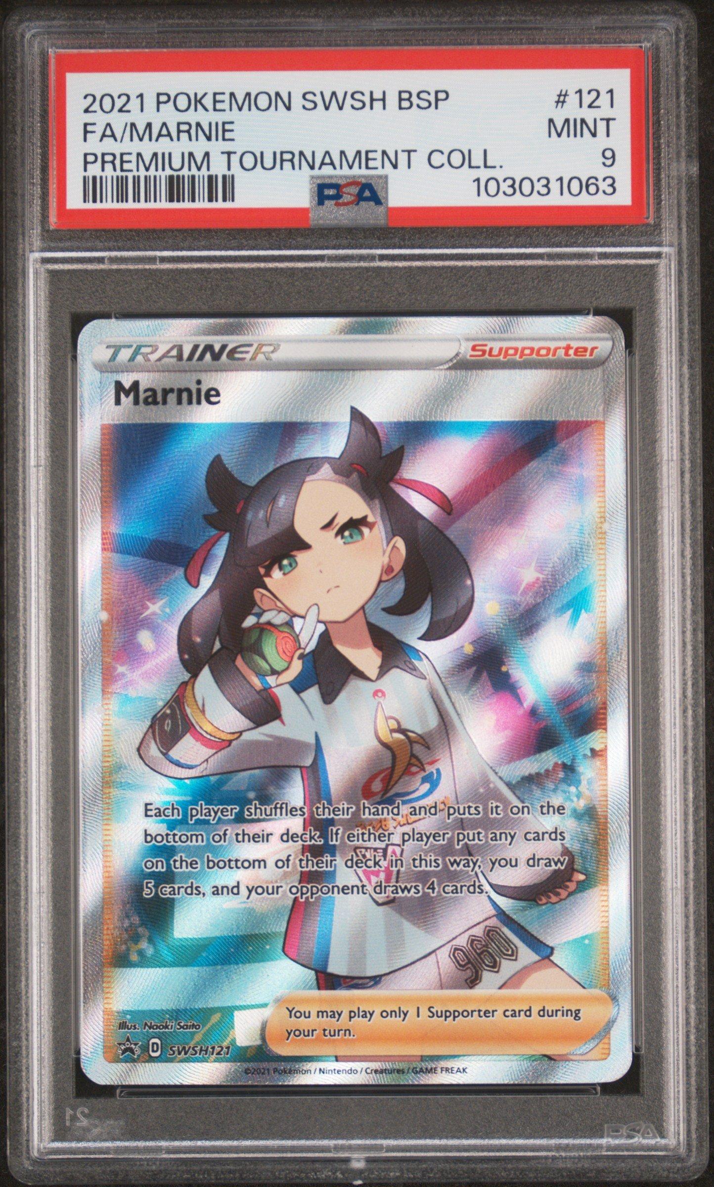 2021 Pokemon Swsh Black Star Promo 121 Full Art/marnie Marnie