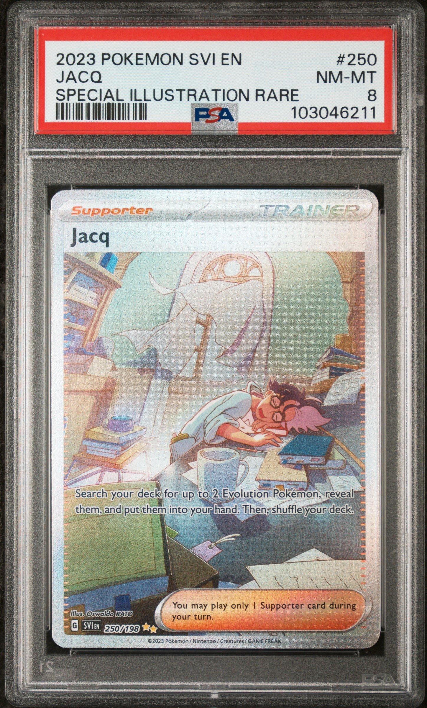 2023 Pokemon Svi En-scarlet & Violet 250 Jacq Special Illustration Rare PSA