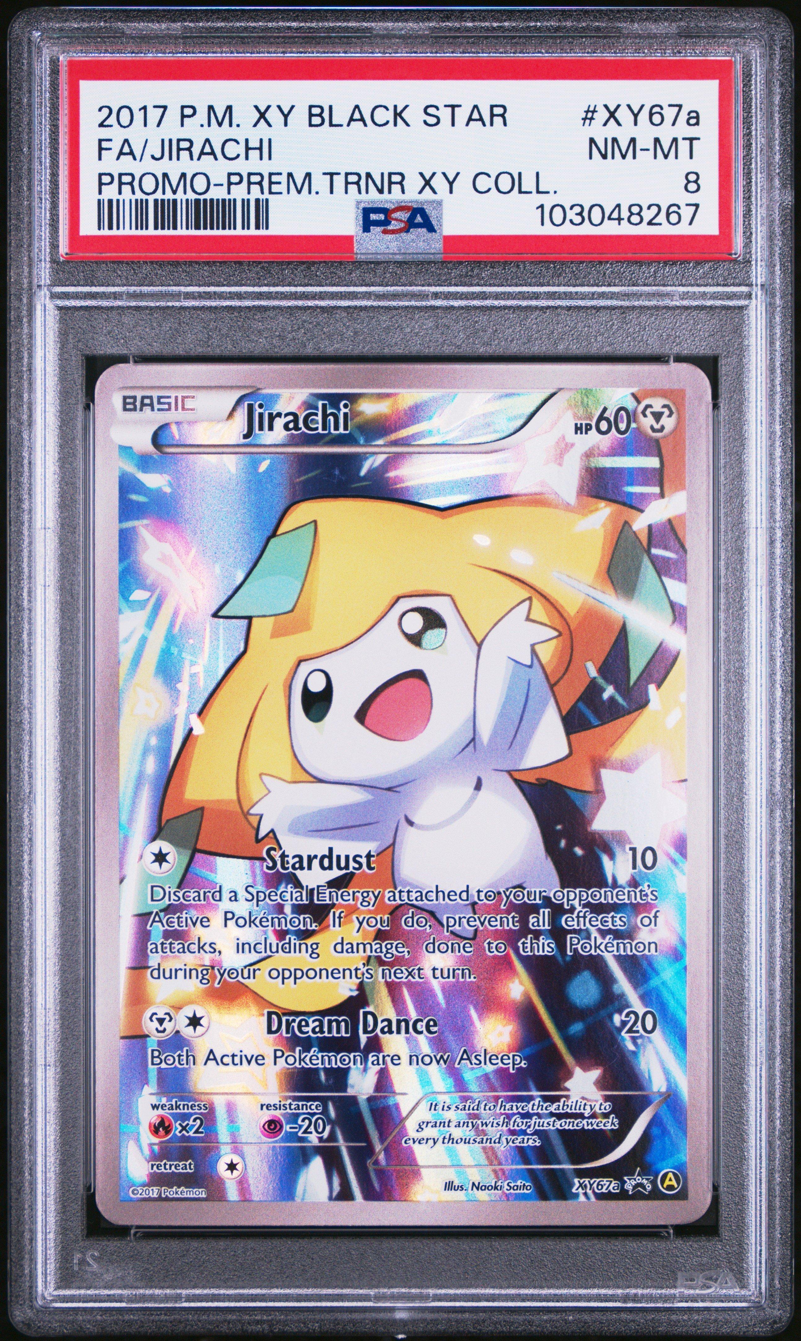 2017 Pokemon Xy Black Star Promo Xy67a Full Art/jirachi Premium Trainer Xy Collection PSA