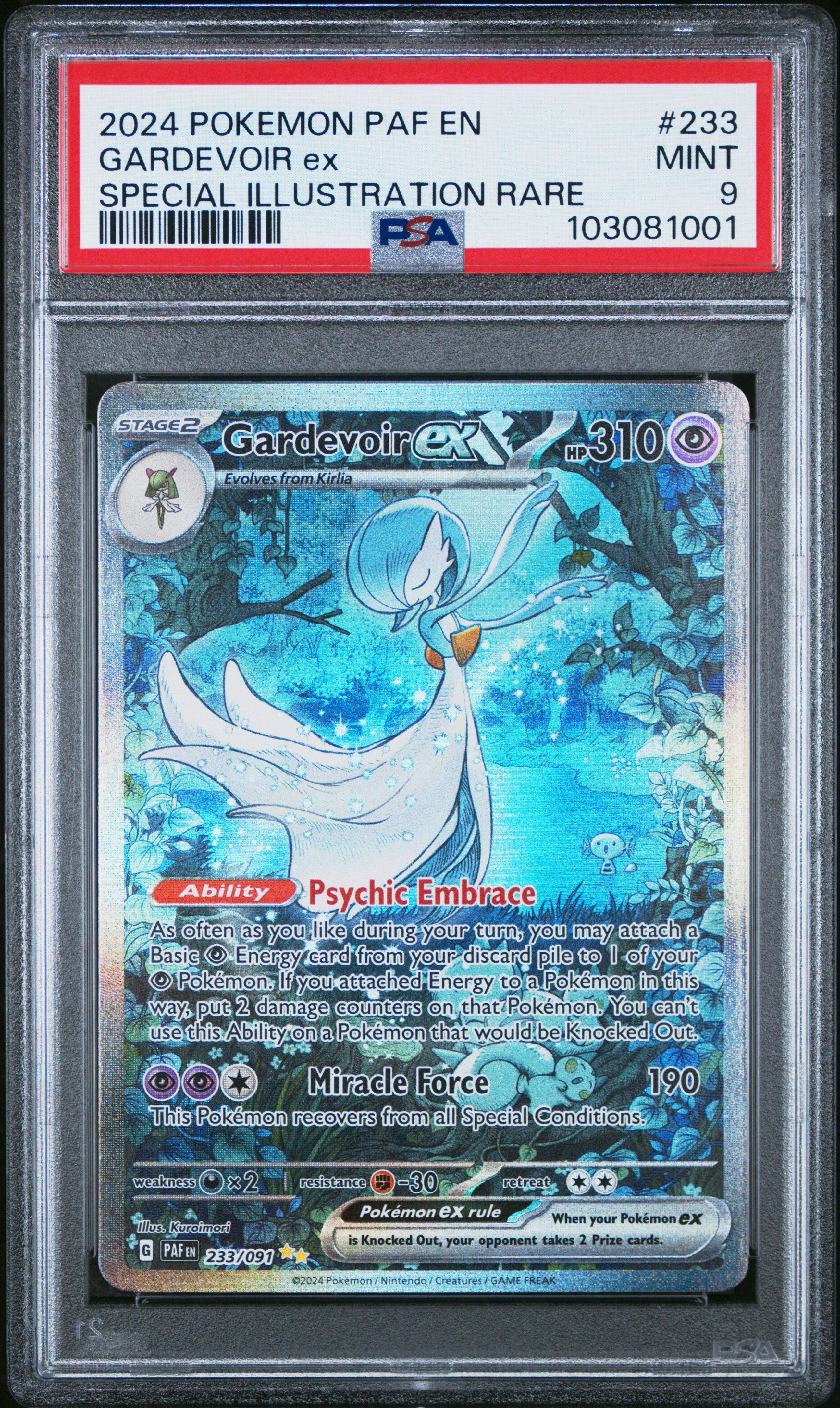 2024 Pokemon Paf En-paldean Fates 233 Gardevoir Ex Special
