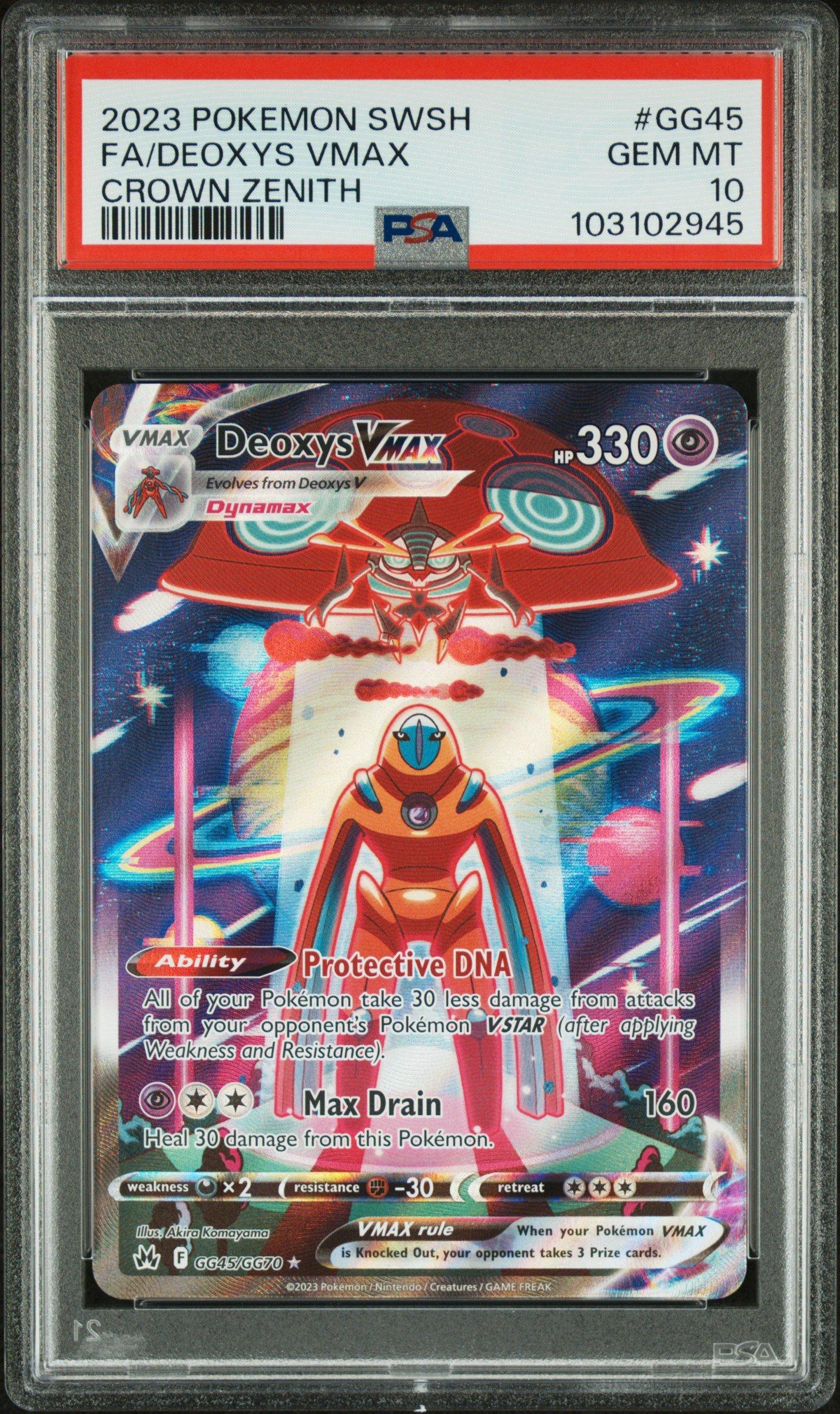 2023 Pokemon Sword And Shield Crown Zenith Gg45 Full Art/deoxys