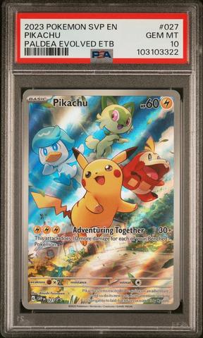 2023 Pokémon SVP EN ピカチュウ #085 PSA 10 2023 POKEMON SVP EN-SV BLACK STAR PROMO #085 PIKACHU WITH GREY