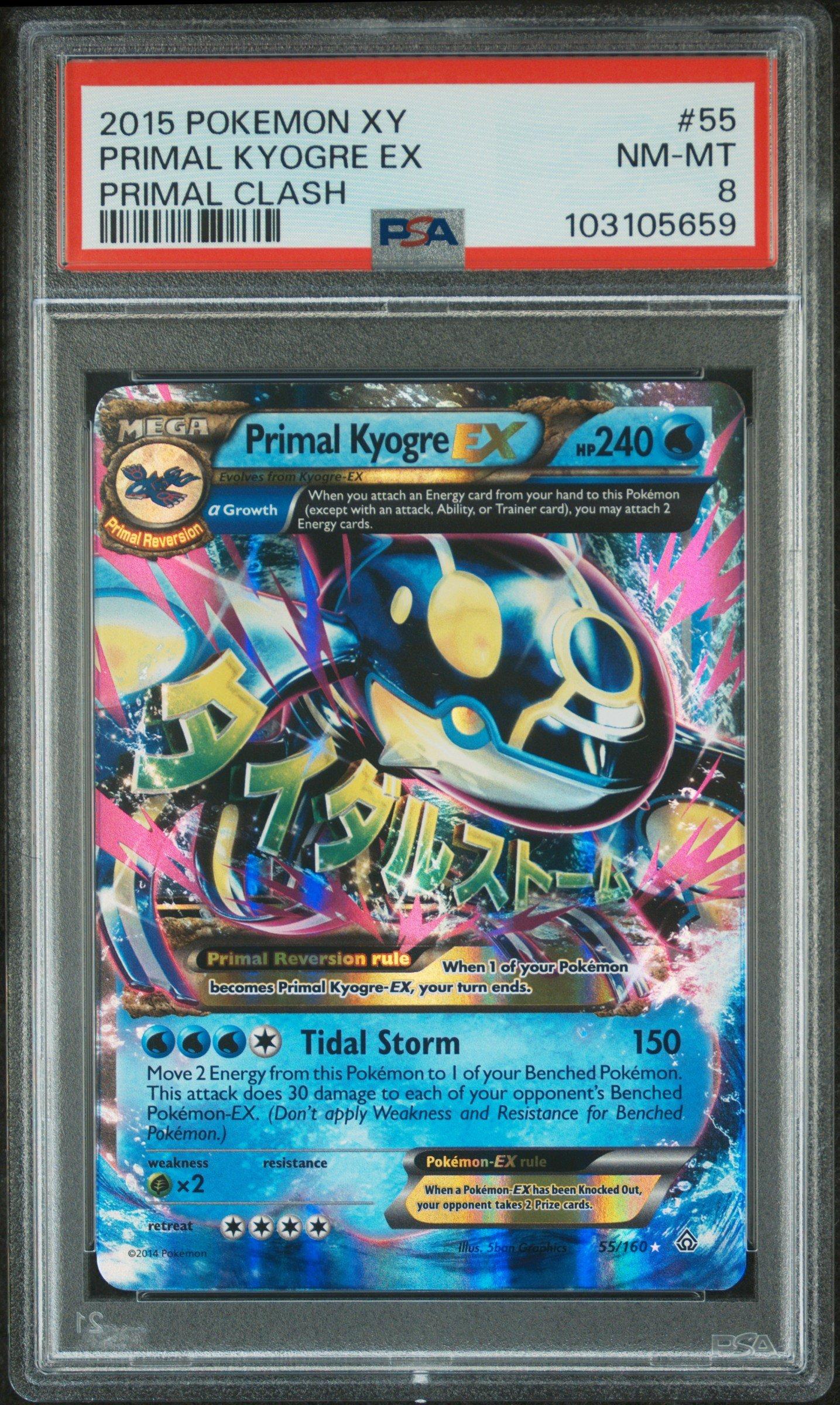 2015 Pokemon Xy Primal Clash 55 Primal Kyogre Ex PSA