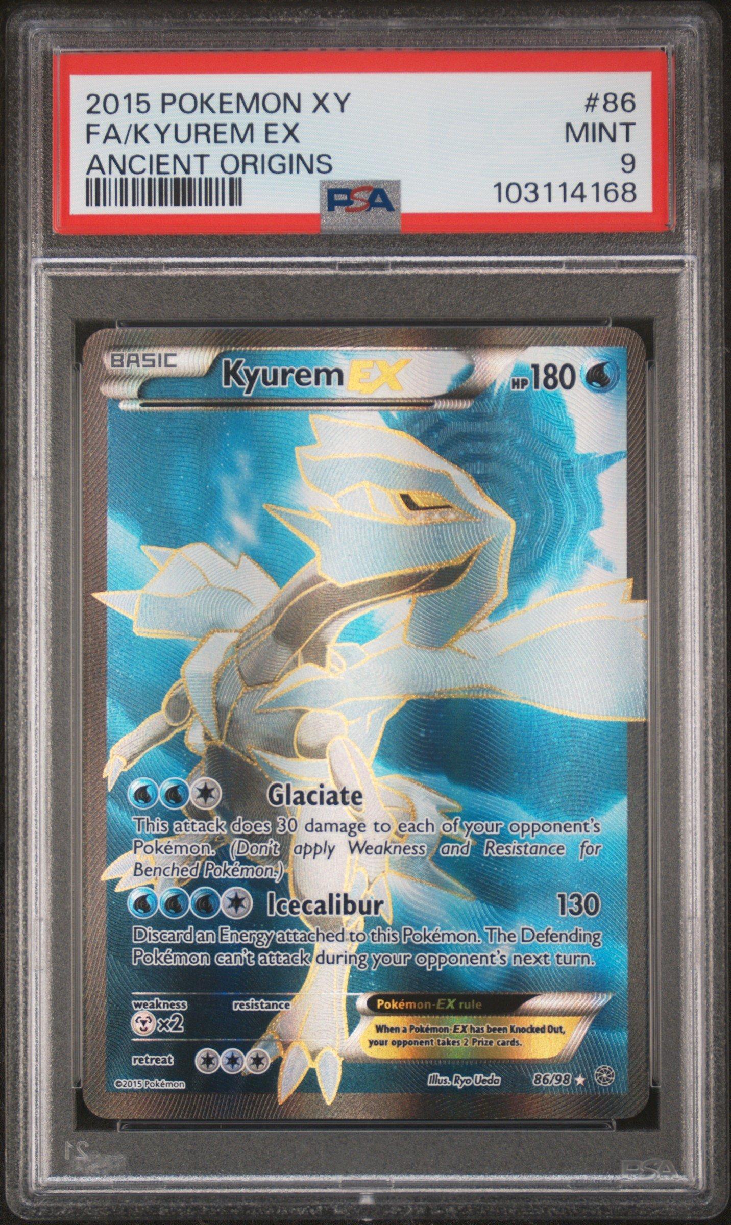 2015 Pokemon Xy Ancient Origins 86 Full Art/kyurem Ex PSA