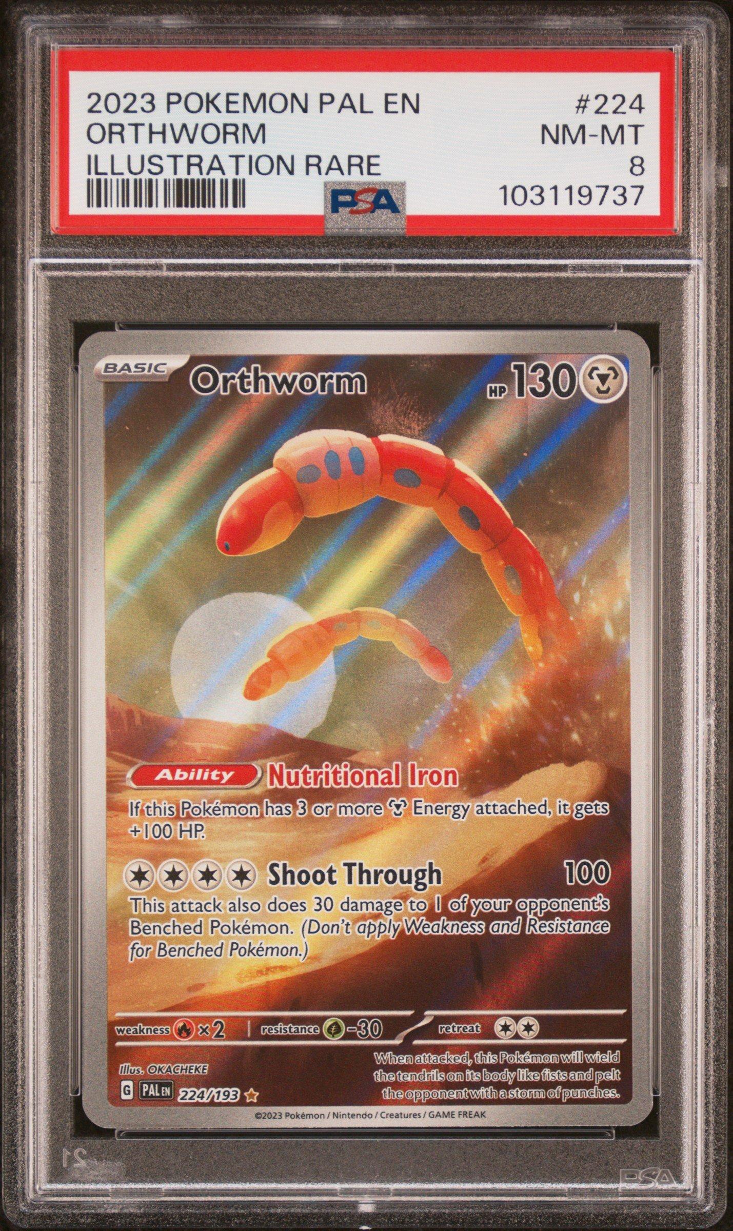 2023 Pokemon Pal En-paldea Evolved 224 Orthworm Illustration Rare PSA 8 ...