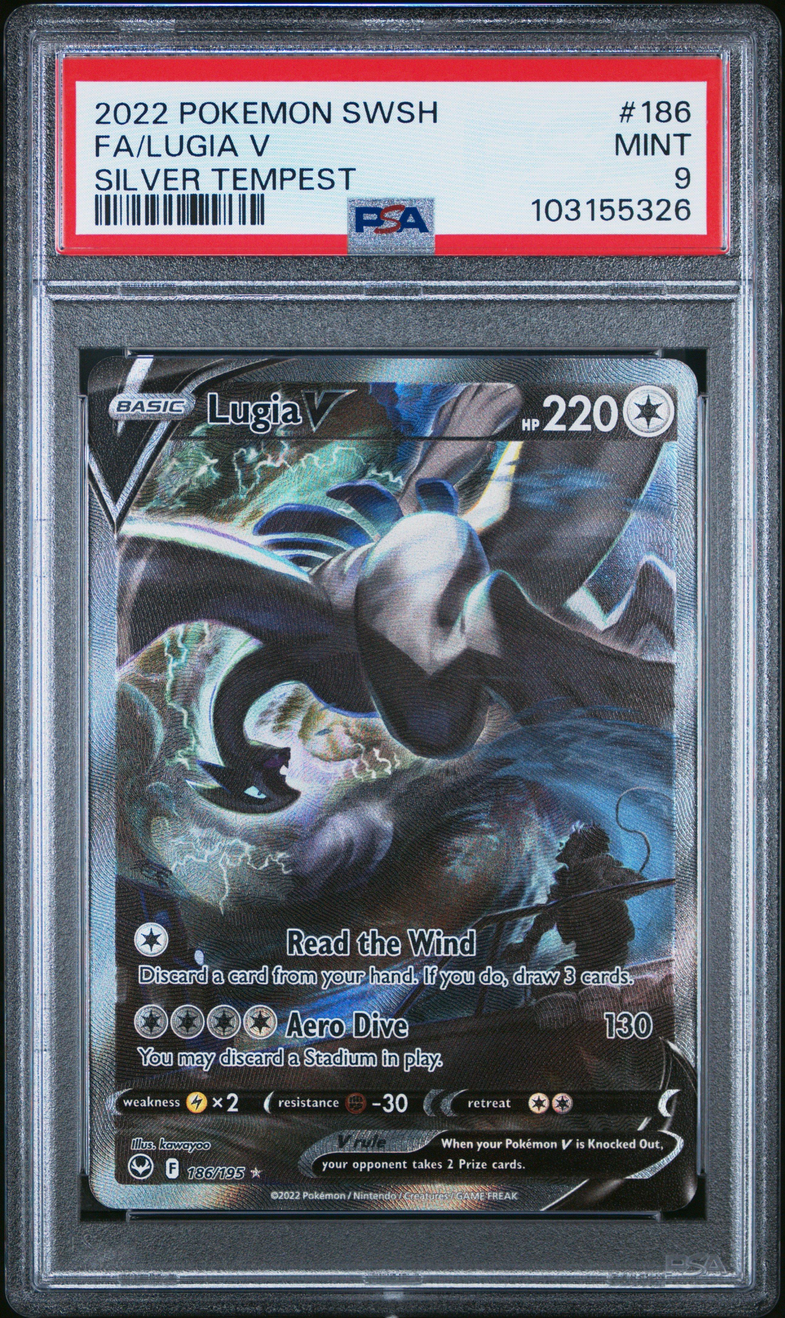 lugia pokemon card v - PSA 10 It comes protected in a magnetic acrylic case Lugia V 186/195 Pokmon Extended