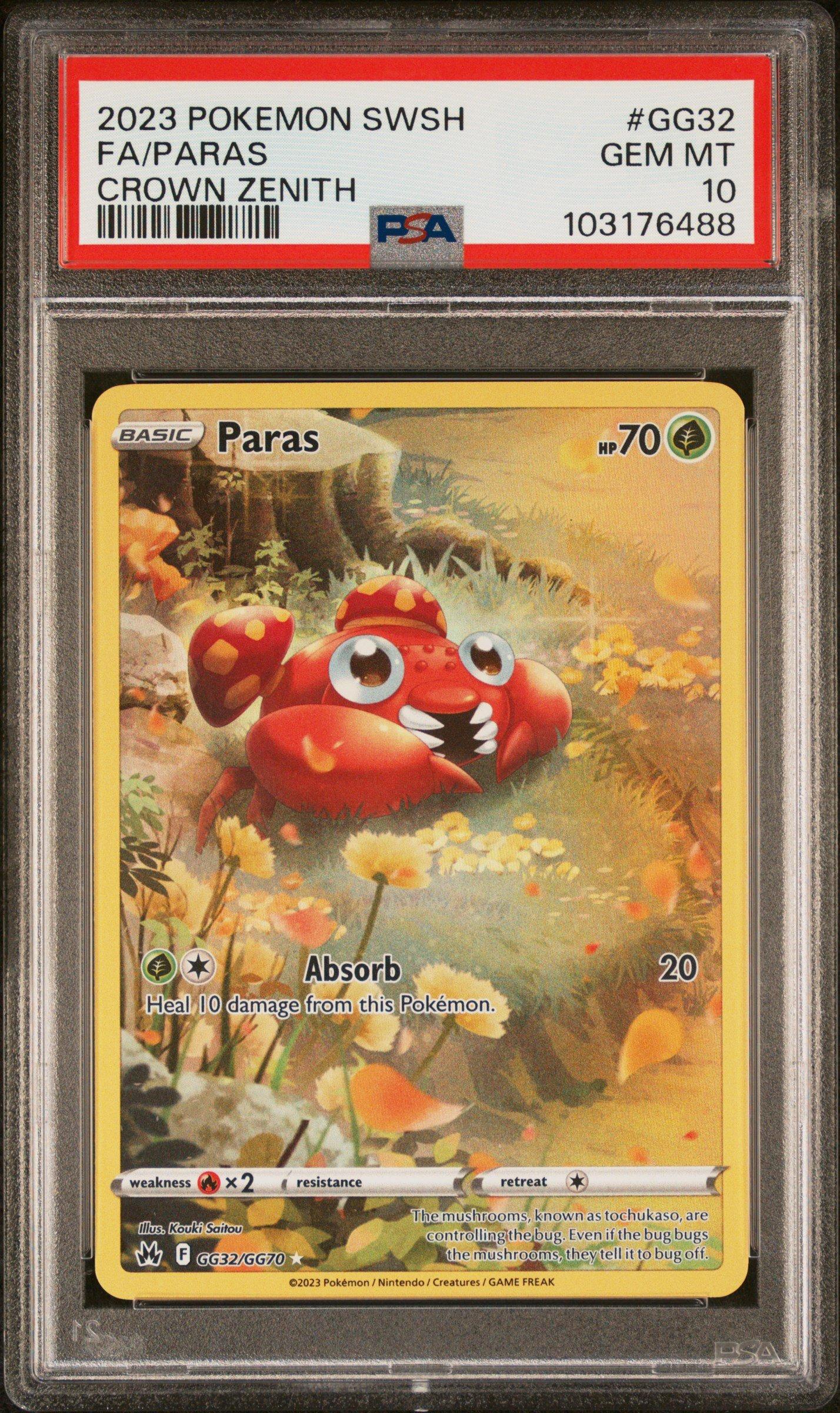 paras pokemon card 046 SV Scarlet & Violet 151 Colorless Absorb (20) Heal 10 damage from this Pokmon Paras Cards | Dex -