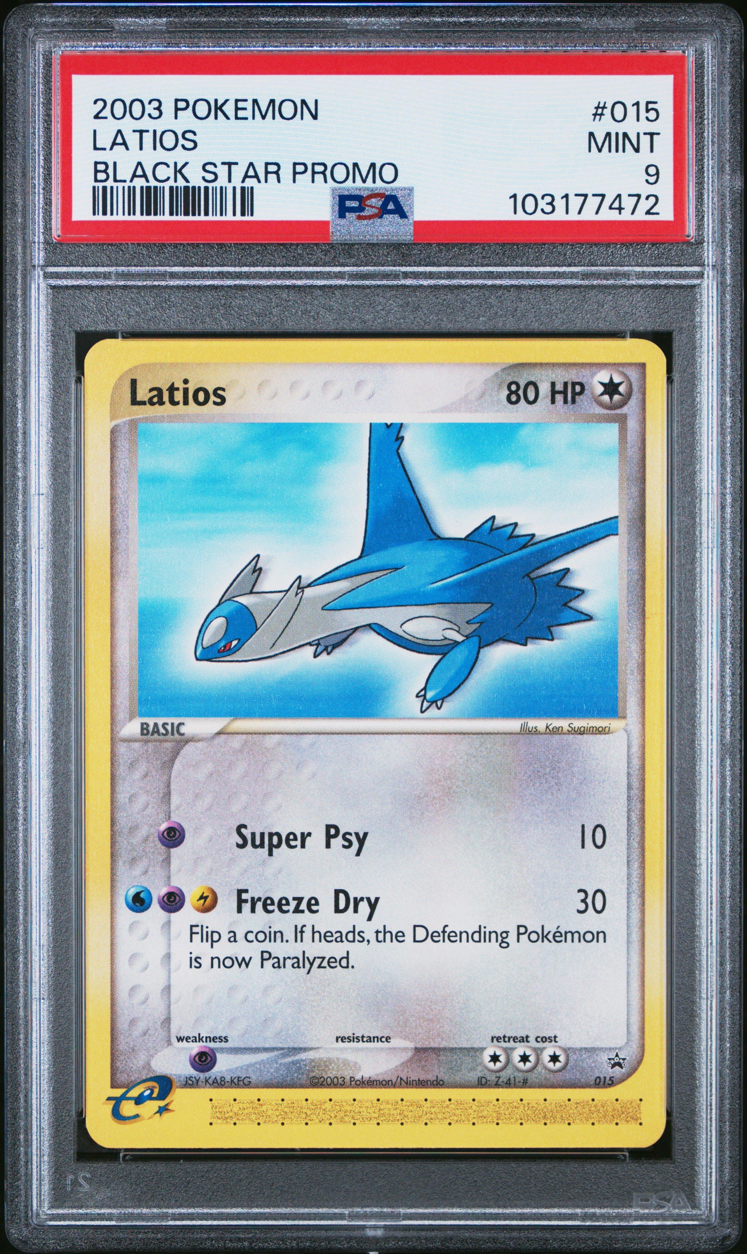 2003 Pokemon Black Star Promo 015 Latios PSA 9 Graded Card | GameStop