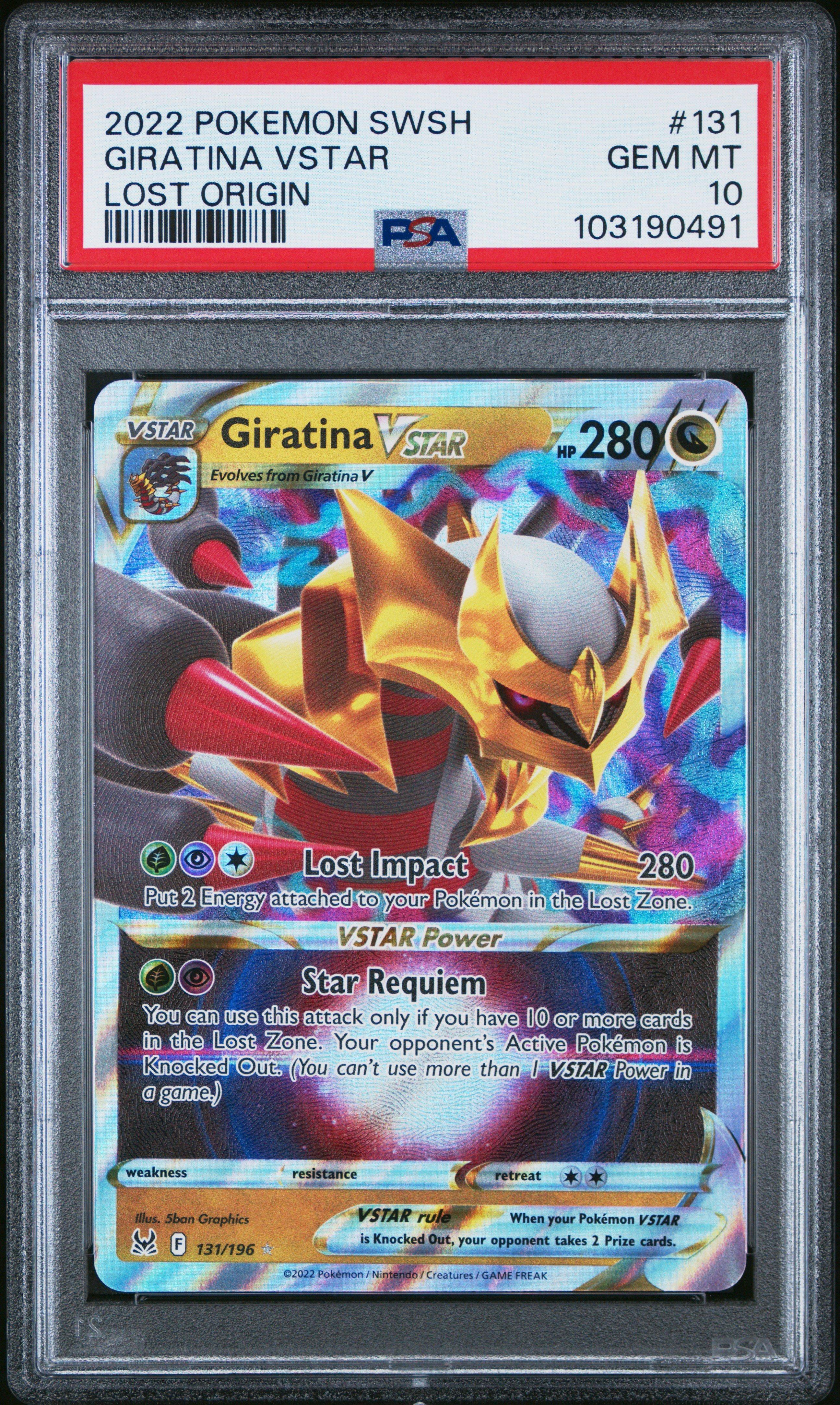 2022 Pokemon Sword & Shield Lost Origin 131 Giratina Vstar PSA 10 Graded  Card | GameStop