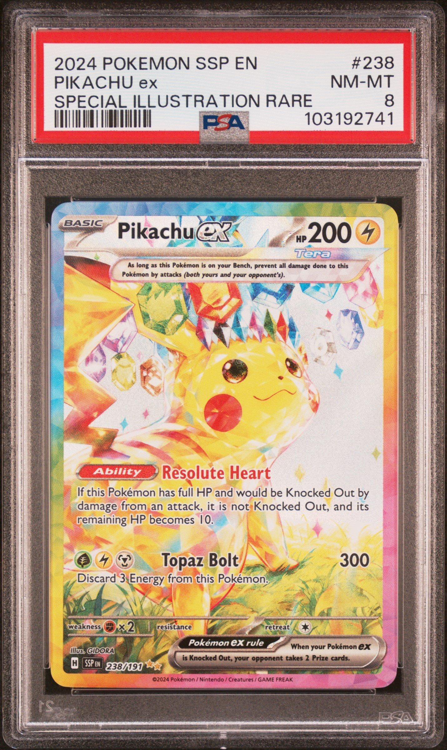 2024 Pokemon Ssp En-surging Sparks 238 Pikachu Ex Special