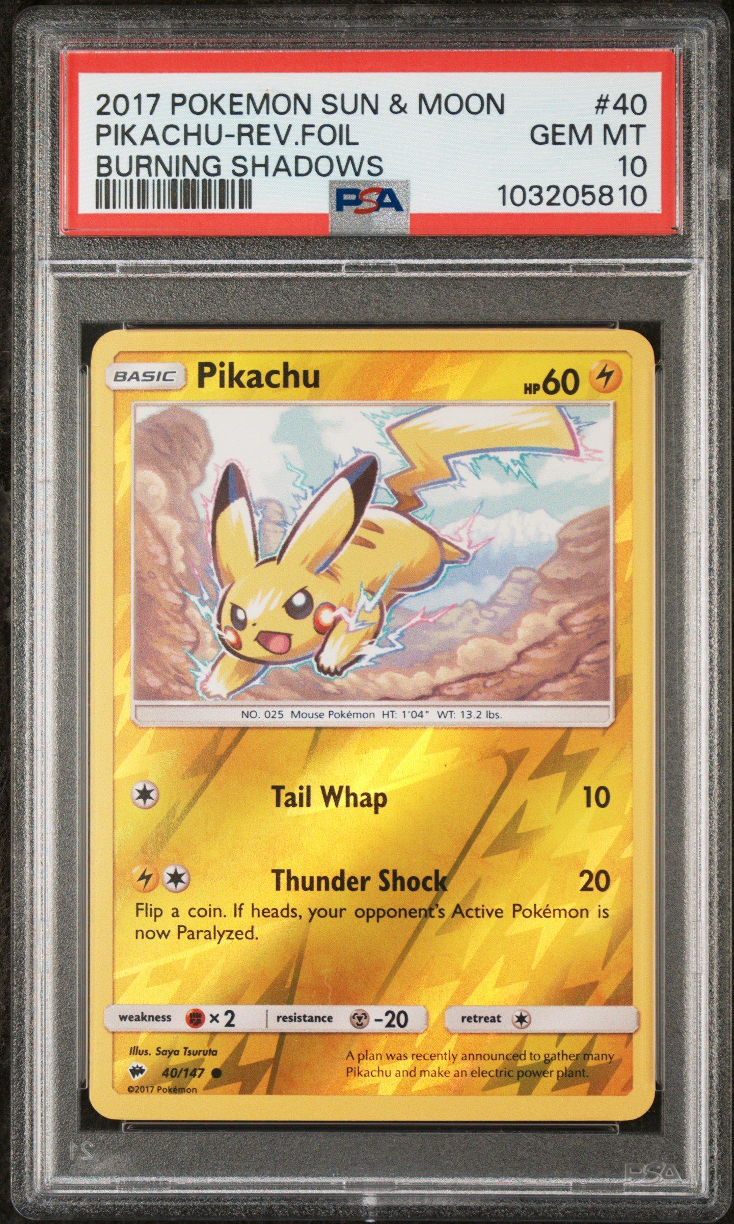 pokemon cards shadow pikachu Base Set Shadowless Red Cheeks Error 58/102 BGS 9.5  TBC Games this item offers a spectacular aesthetic for a gallery Pikachu 40/147 Pokemon Card Burning