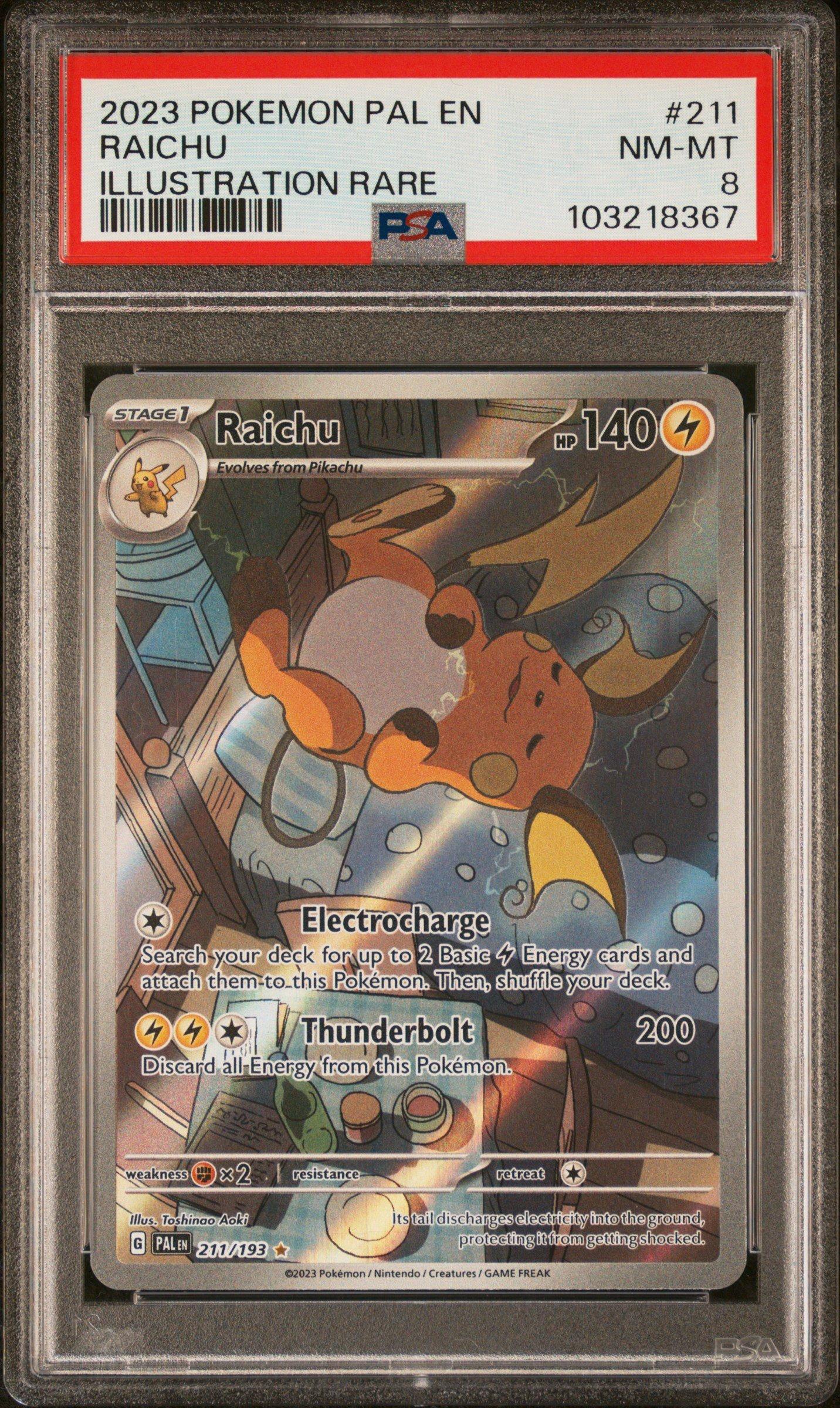 2023 Pokemon Pal En-paldea Evolved 211 Raichu Illustration Rare